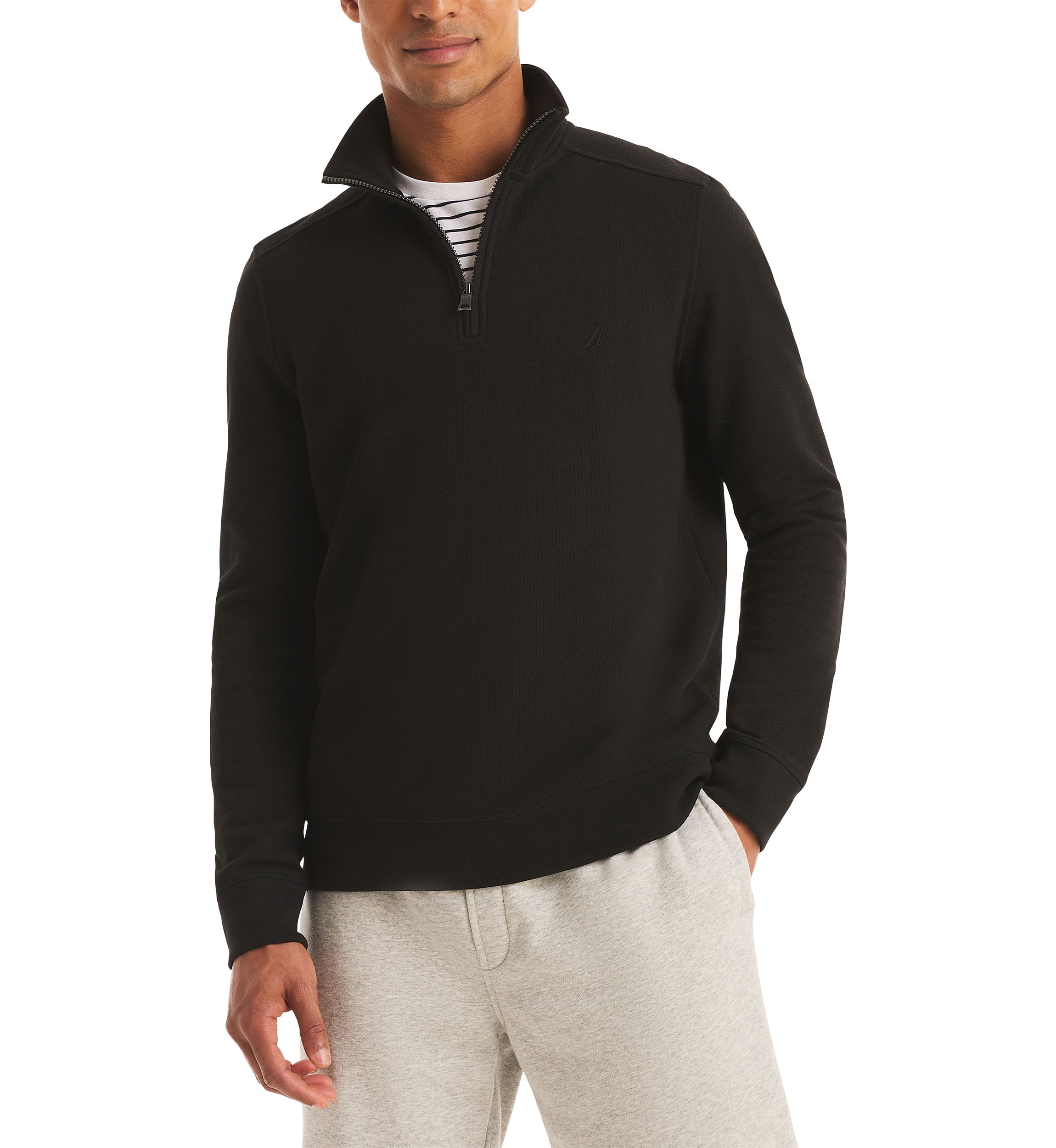 Quarter Zip Pique Fleece Jacket