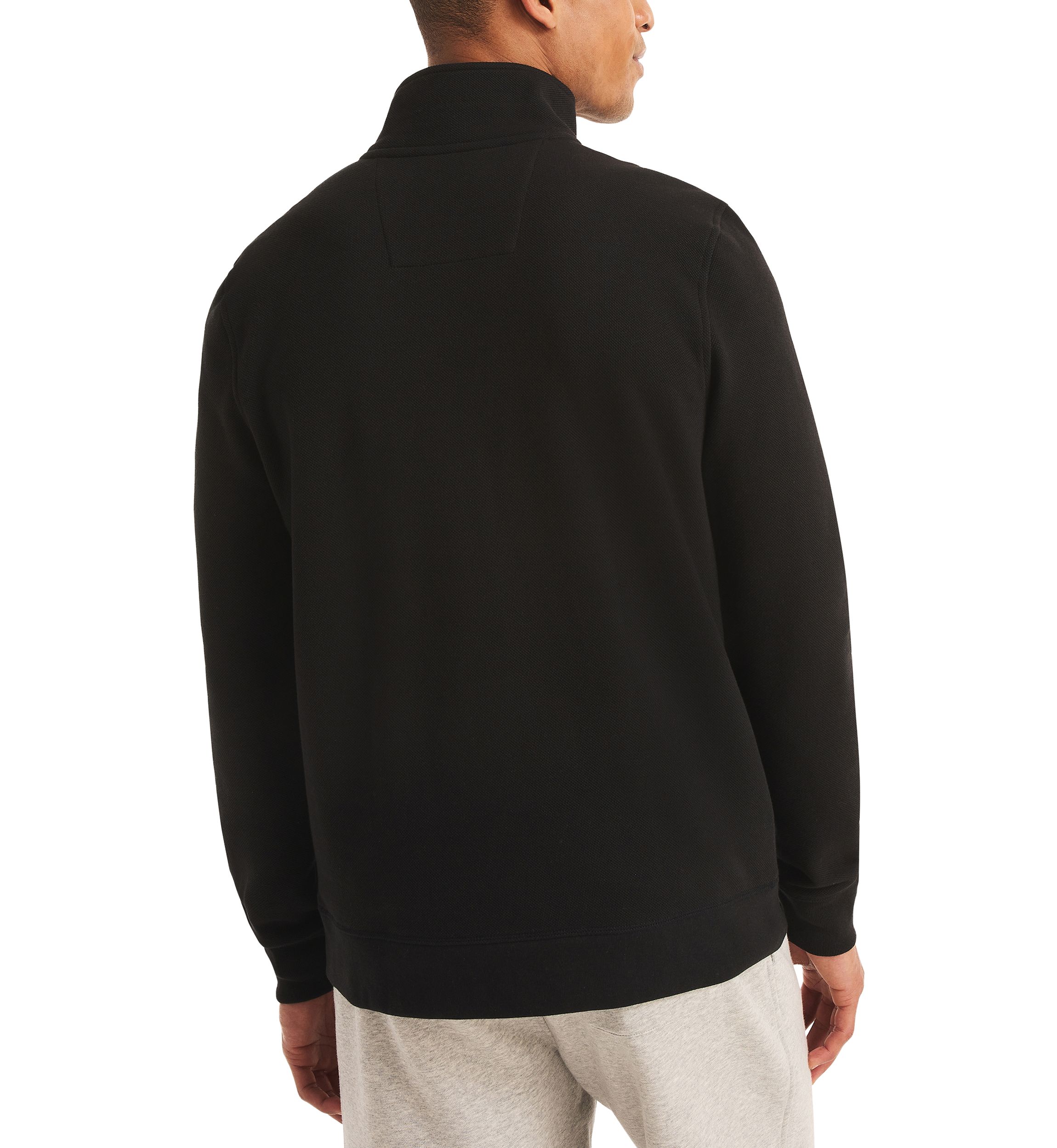 Quarter Zip Pique Fleece Jacket