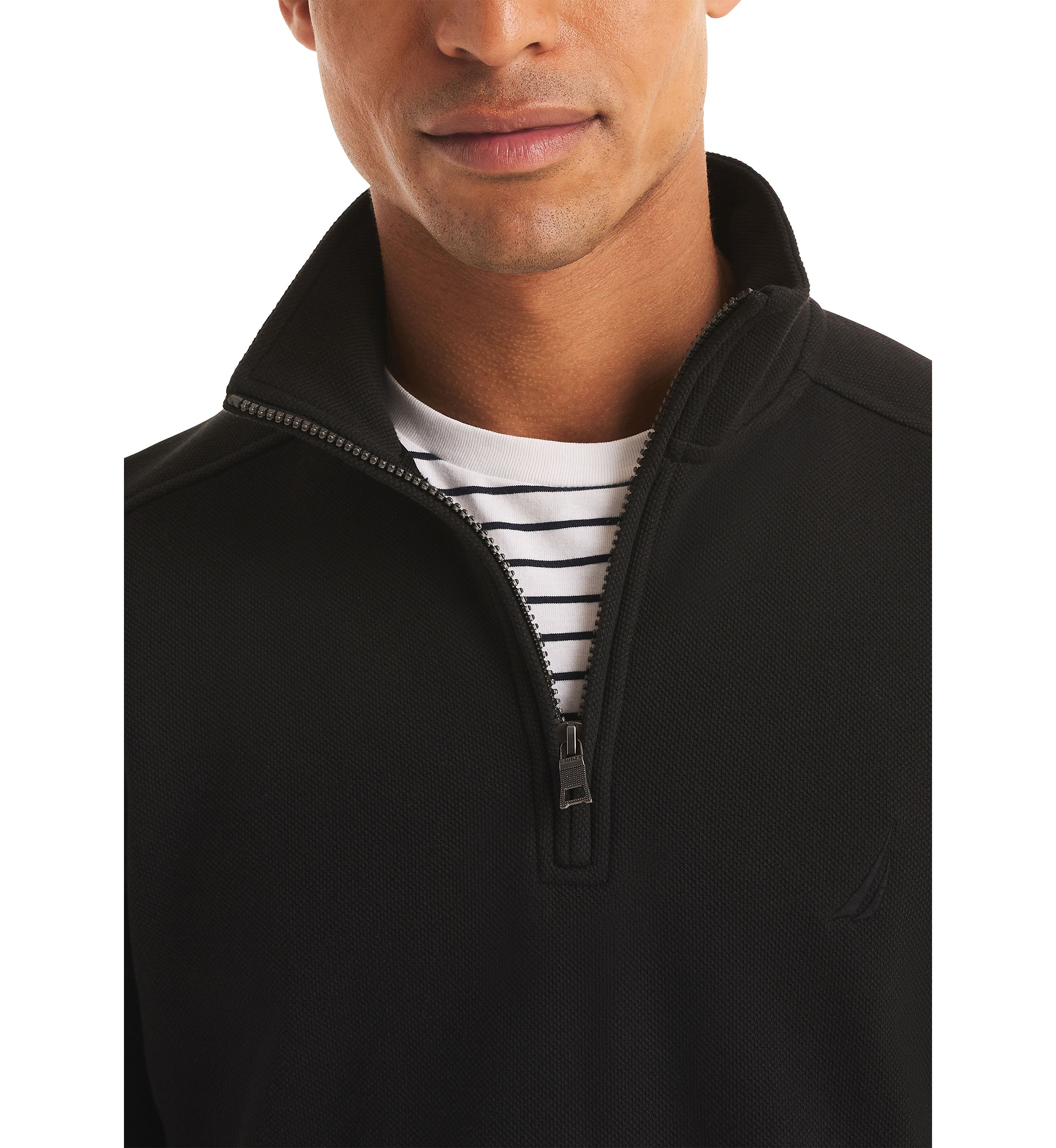 Quarter Zip Pique Fleece Jacket