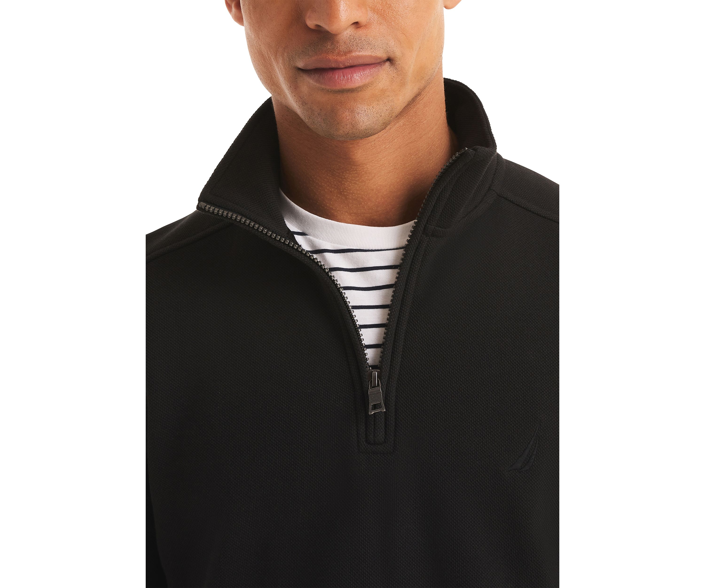 Quarter Zip Pique Fleece Jacket