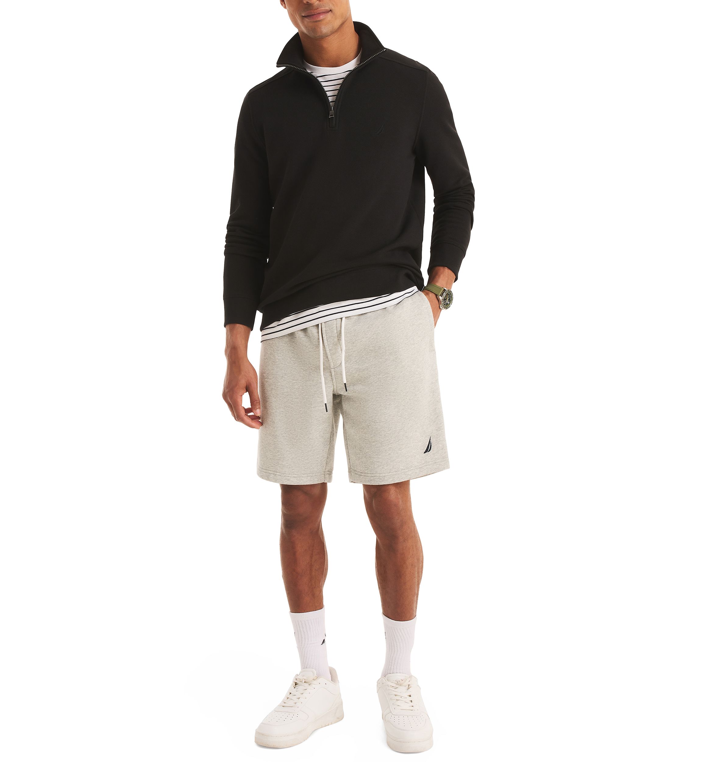 Quarter Zip Pique Fleece Jacket