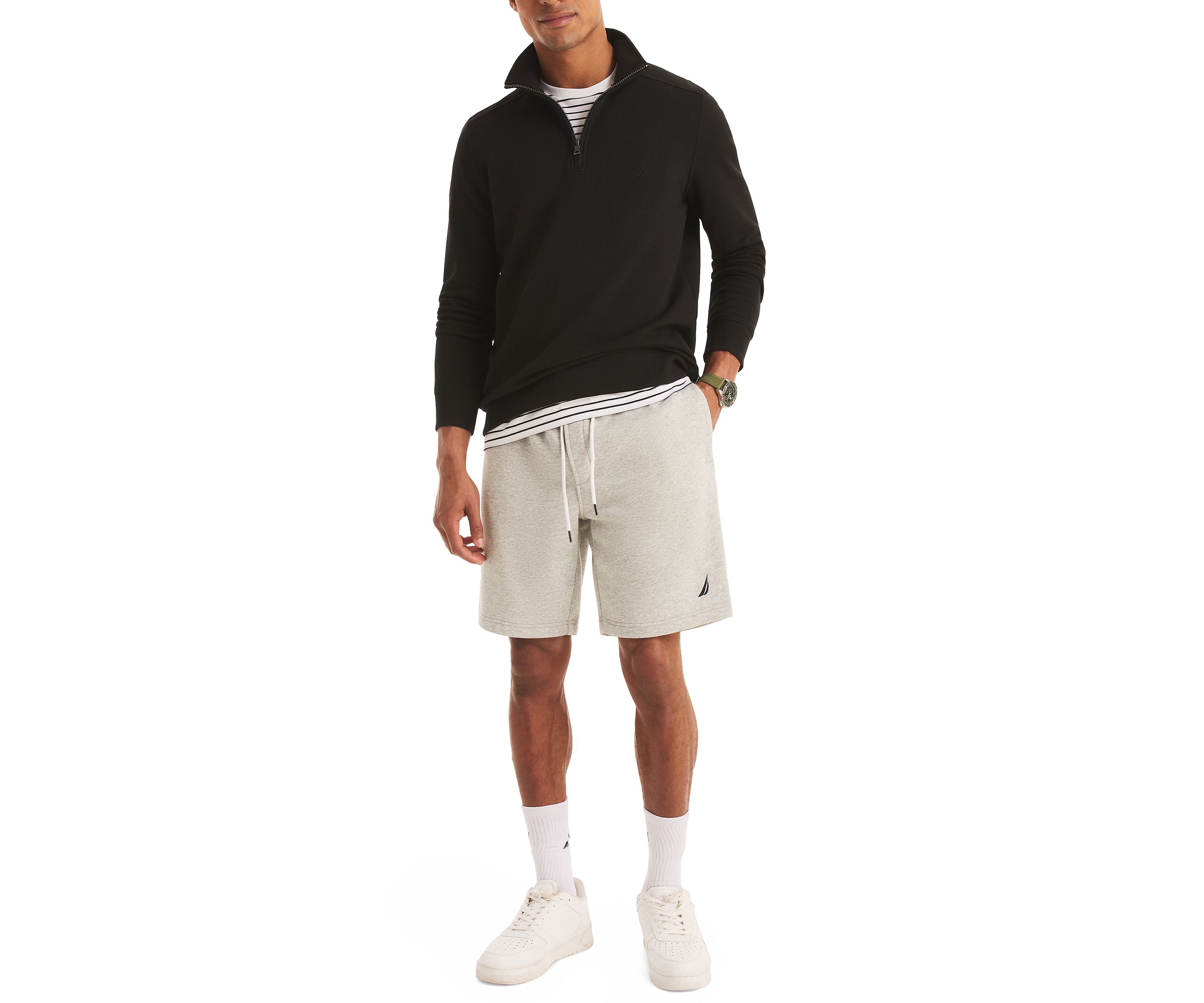 Quarter Zip Pique Fleece Jacket