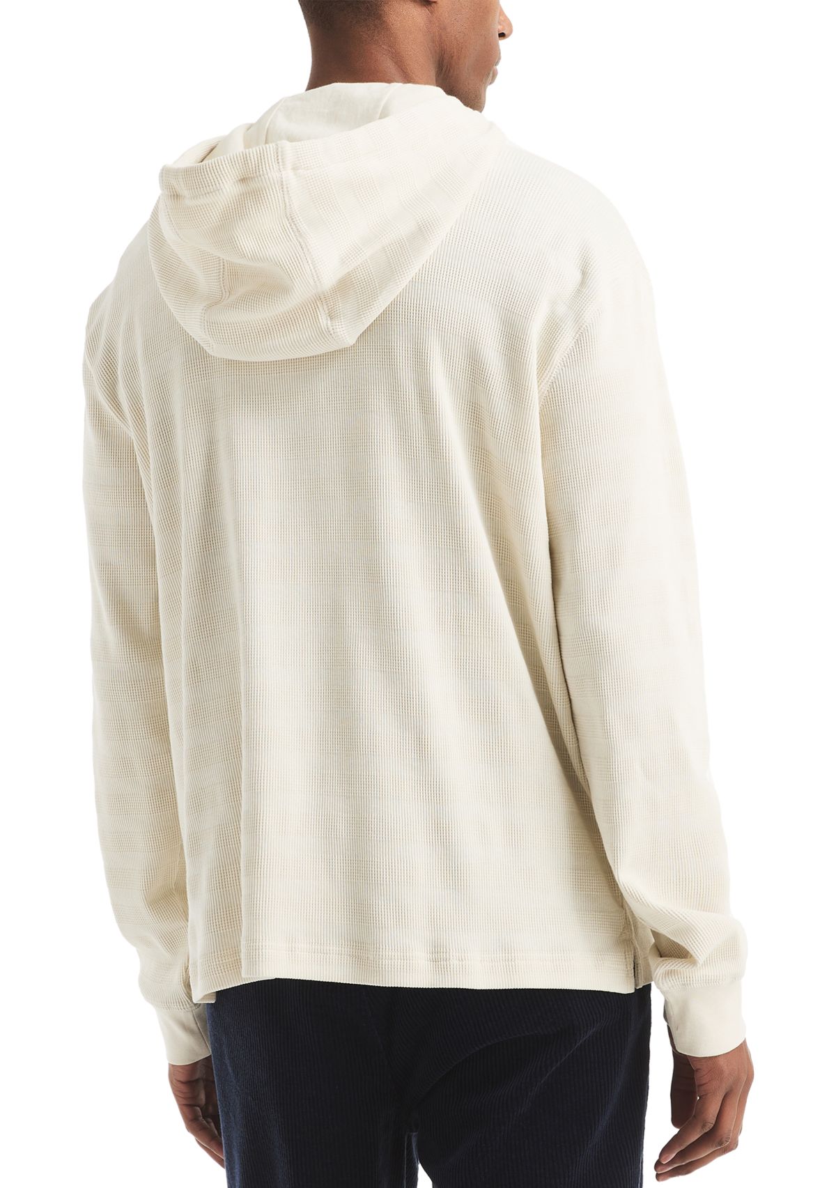 Long Sleeve Waffle Knit Hoodie