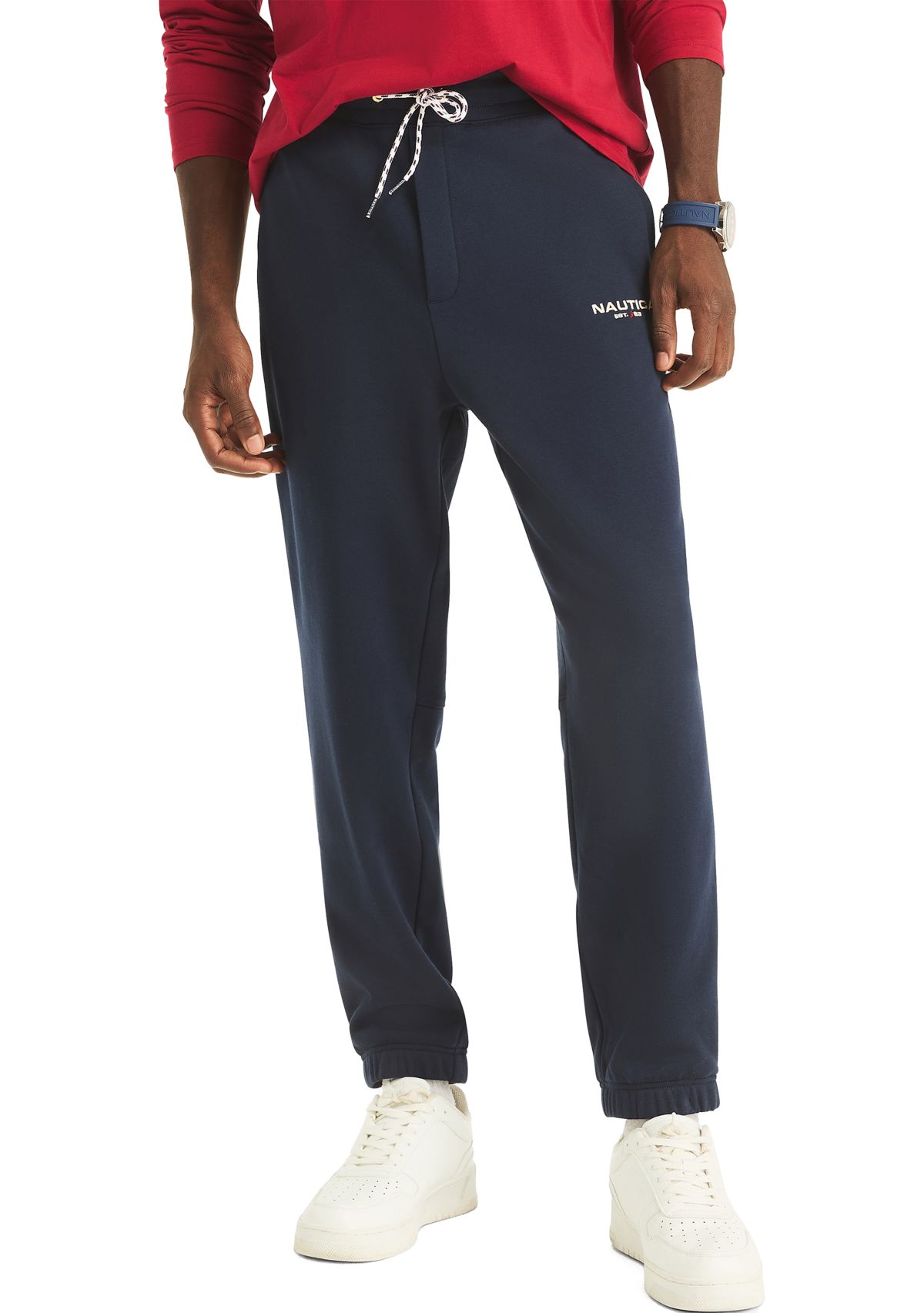 Big & Tall Fleece Side Knit Tape Joggers