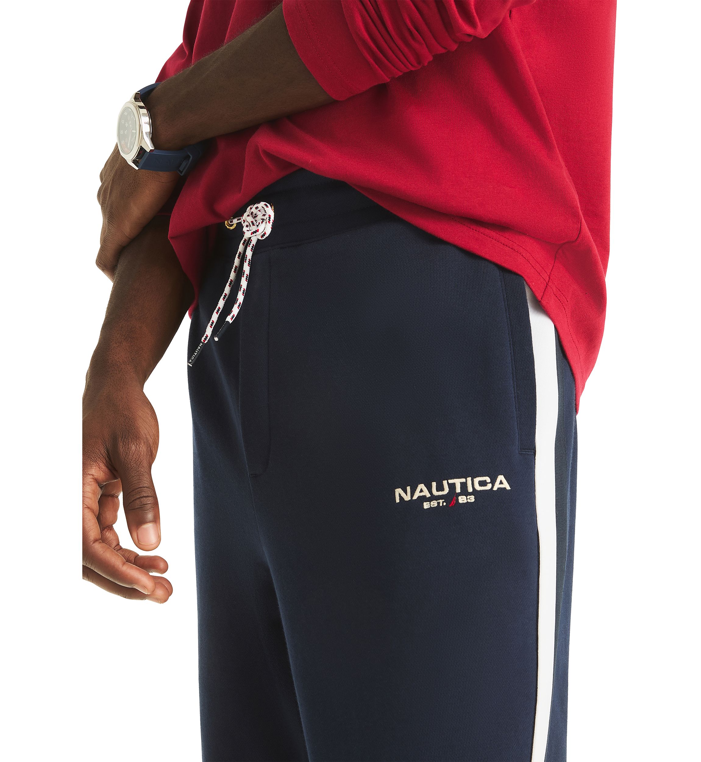 Fleece Side Knit Tape Joggers