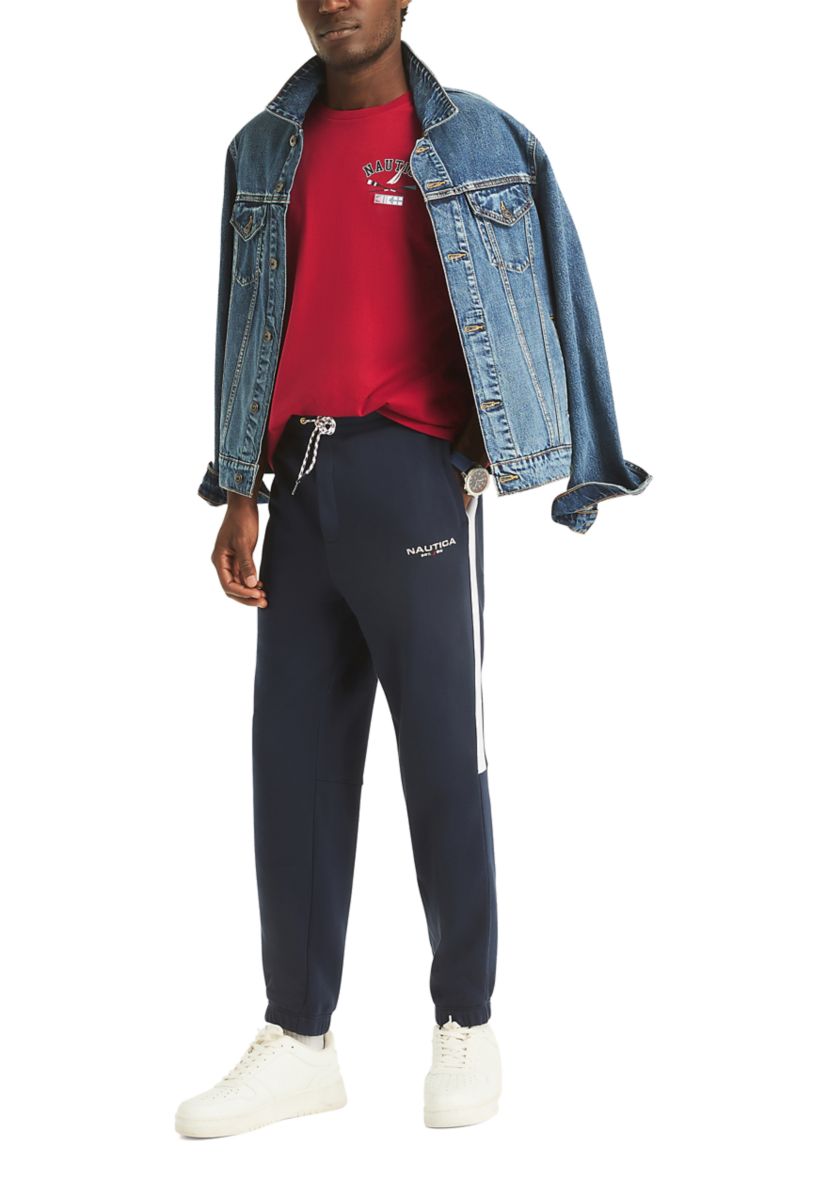 Fleece Side Knit Tape Joggers