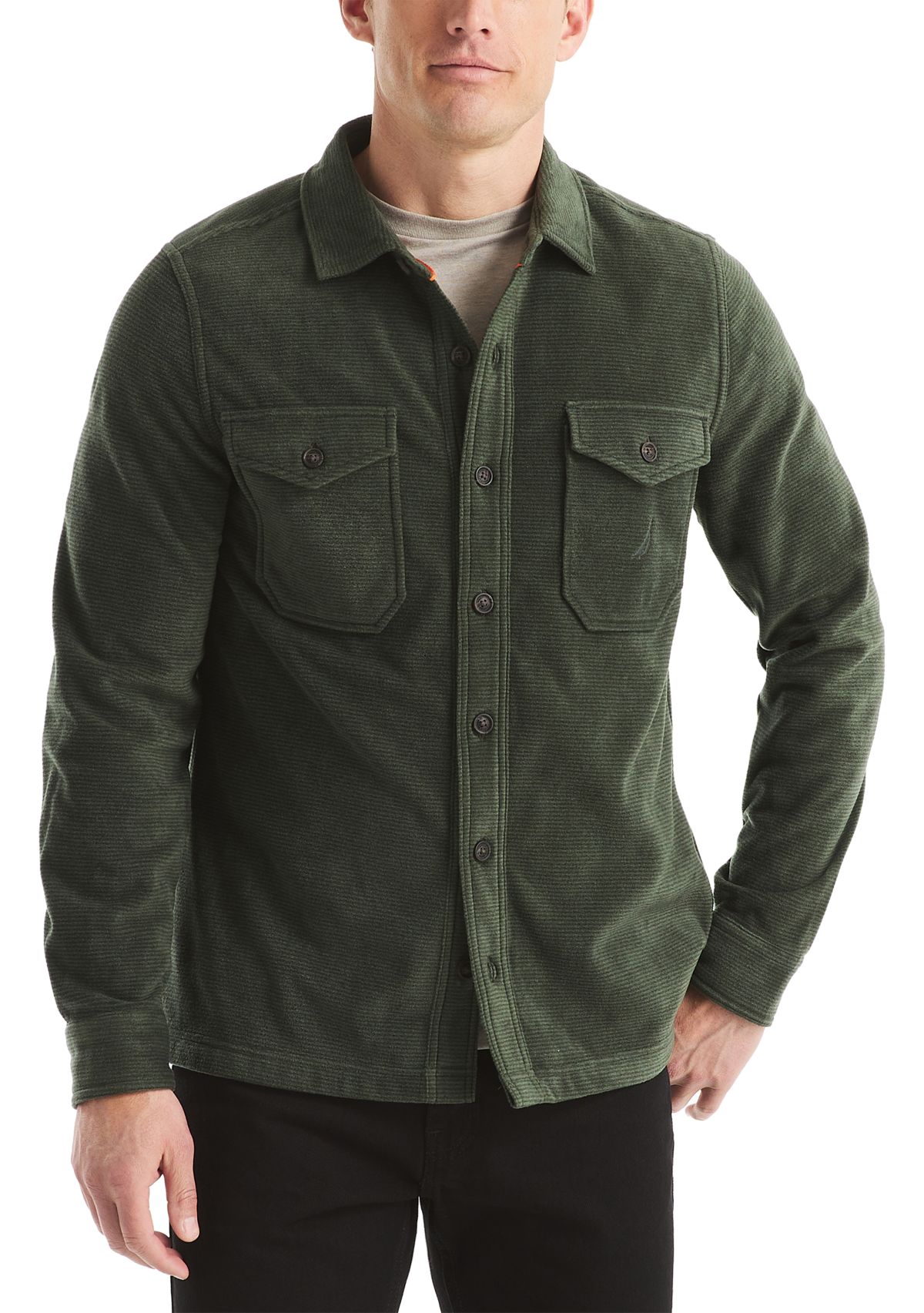 Mens Nautex Fleece Button-Up Shirt