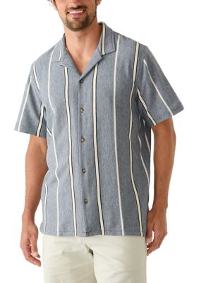 Nautica Men's Vertical Striped Polo Shirt, Navy Blue, 2XL Regular