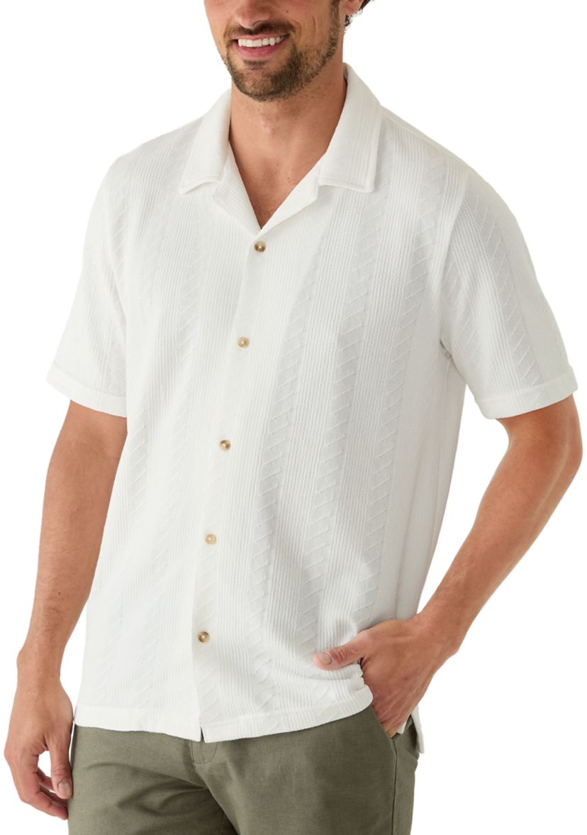 Nautica Men's Vertical Striped Texture Polo Shirt | Belk