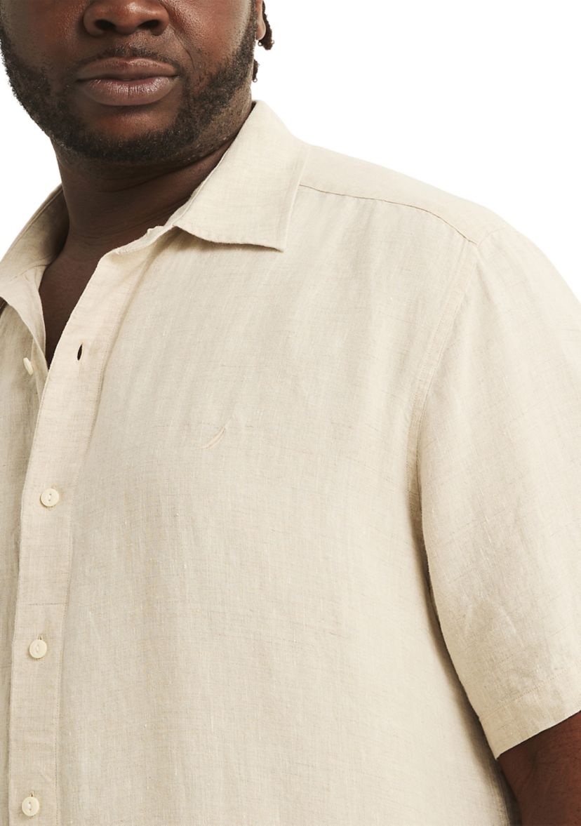 Big & Tall Linen Short Sleeve Shirt