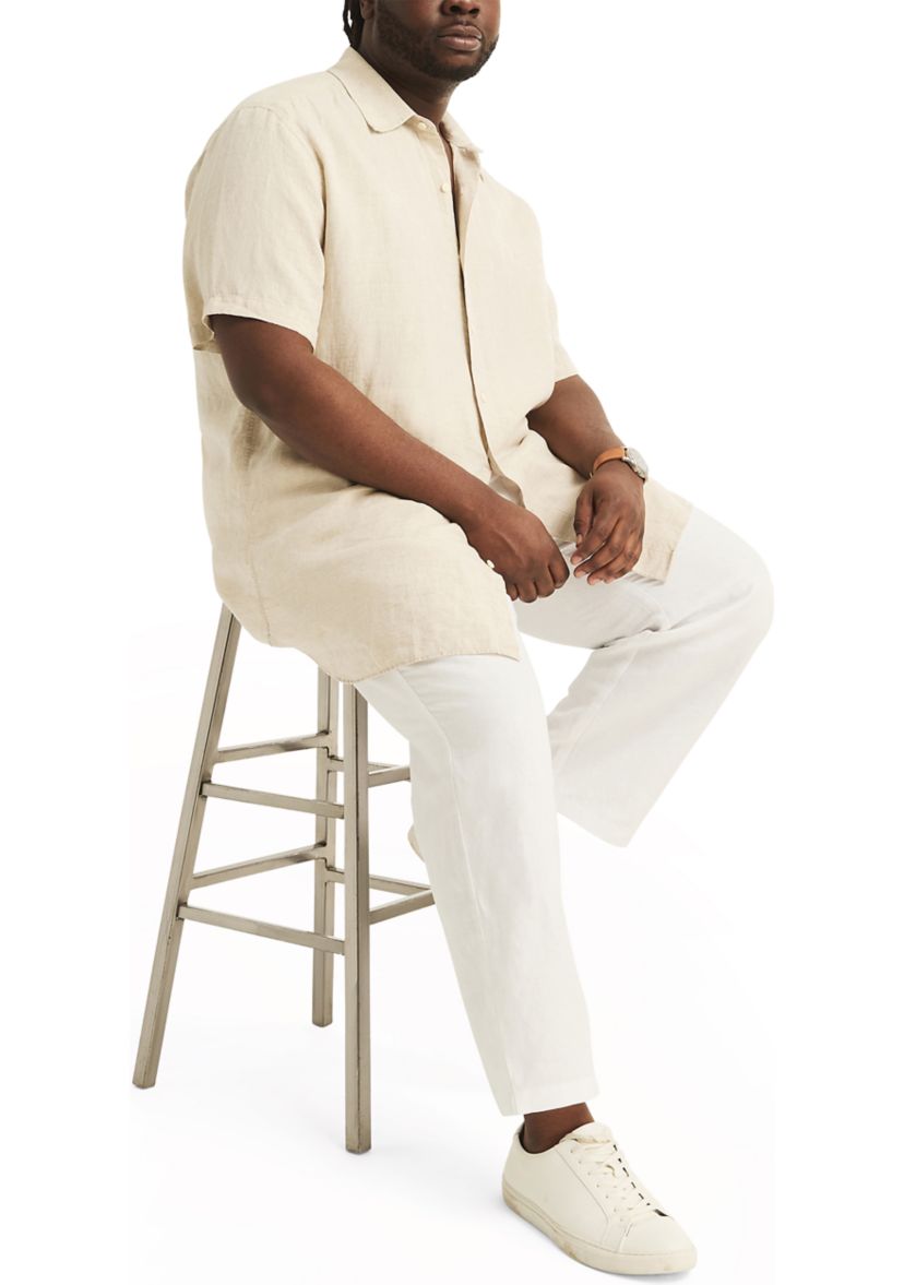 Big & Tall Linen Short Sleeve Shirt