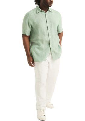 Big & Tall Linen Short Sleeve Shirt