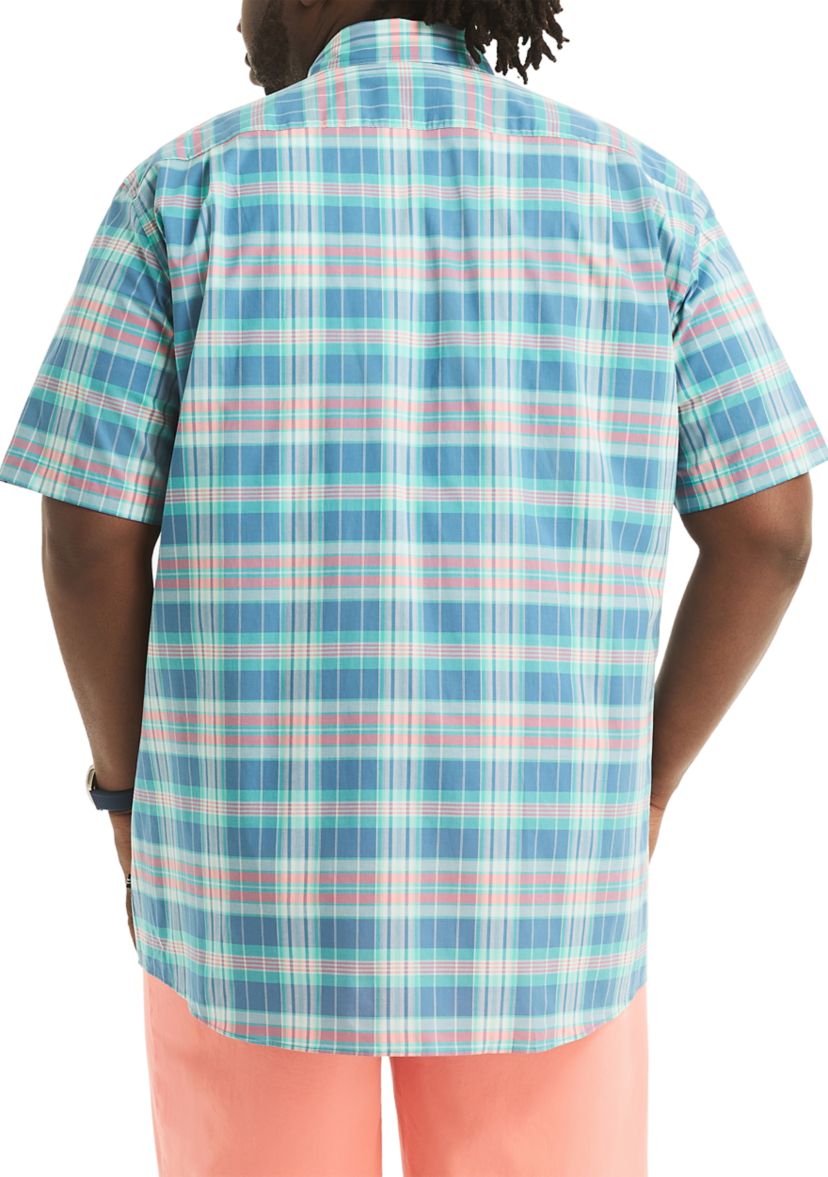 Big & Tall Sustainably Crafted Plaid Short Sleeve Shirt