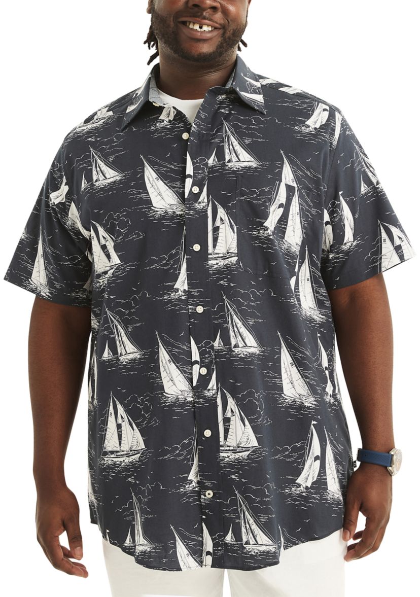 Big & Tall Sustainably Crafted Printed Short Sleeve Shirt