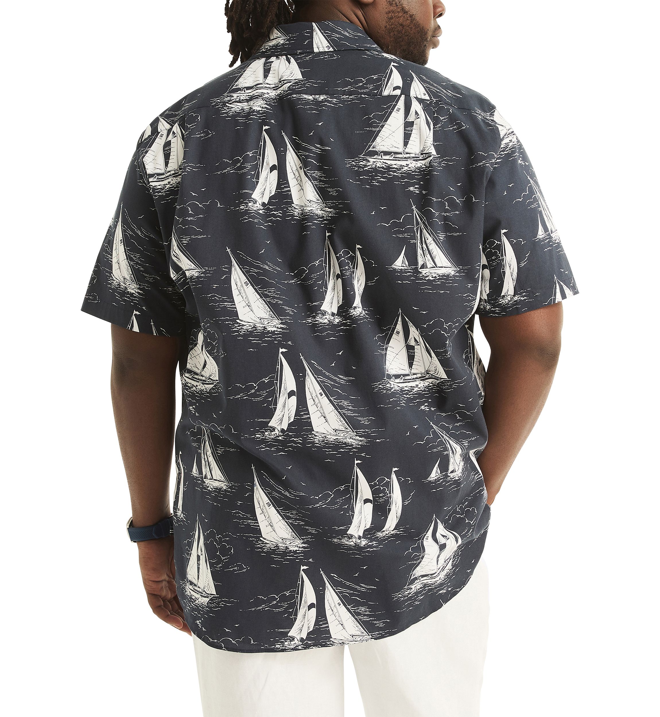 Big & Tall Sustainably Crafted Printed Short Sleeve Shirt