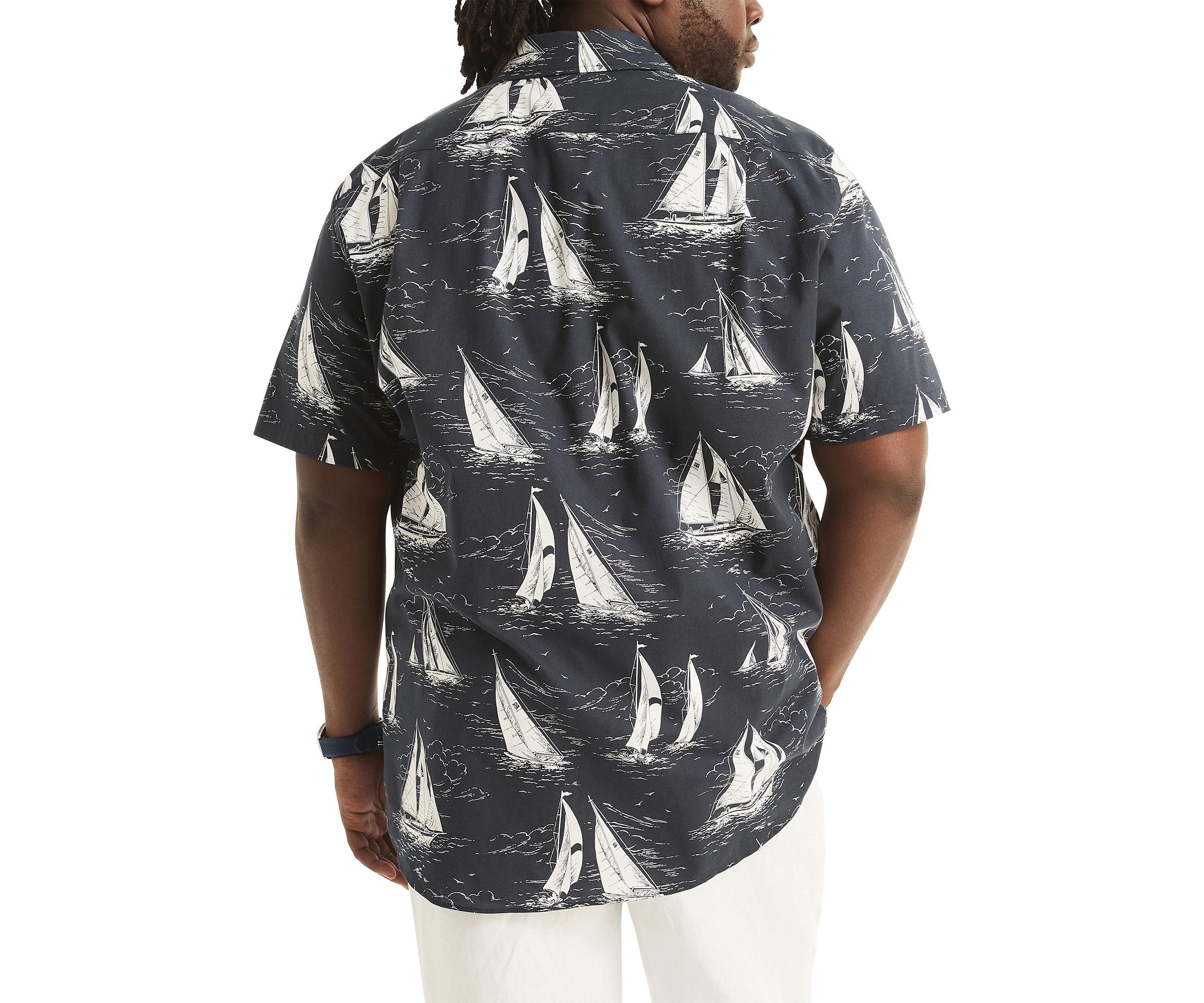 Big & Tall Sustainably Crafted Printed Short Sleeve Shirt