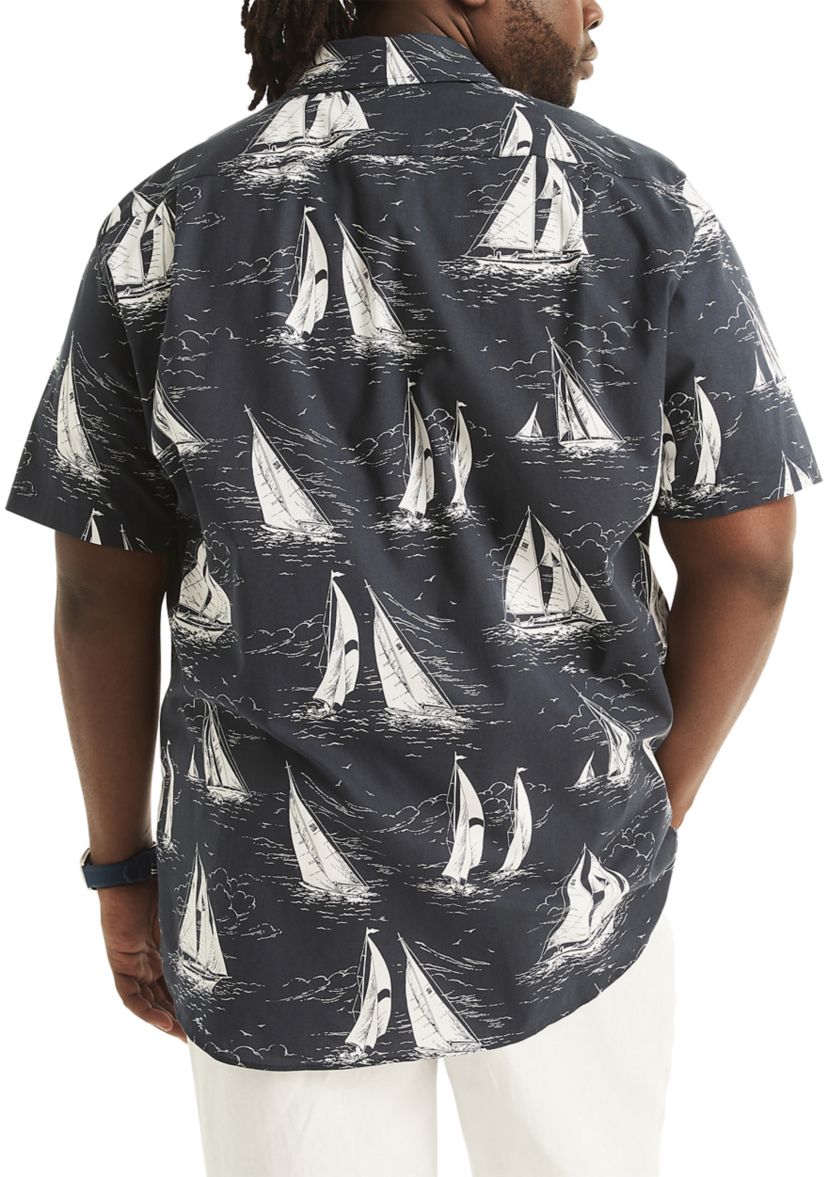 Big & Tall Sustainably Crafted Printed Short Sleeve Shirt