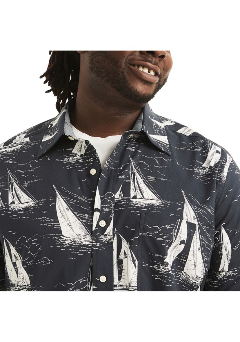 Big & Tall Sustainably Crafted Printed Short Sleeve Shirt