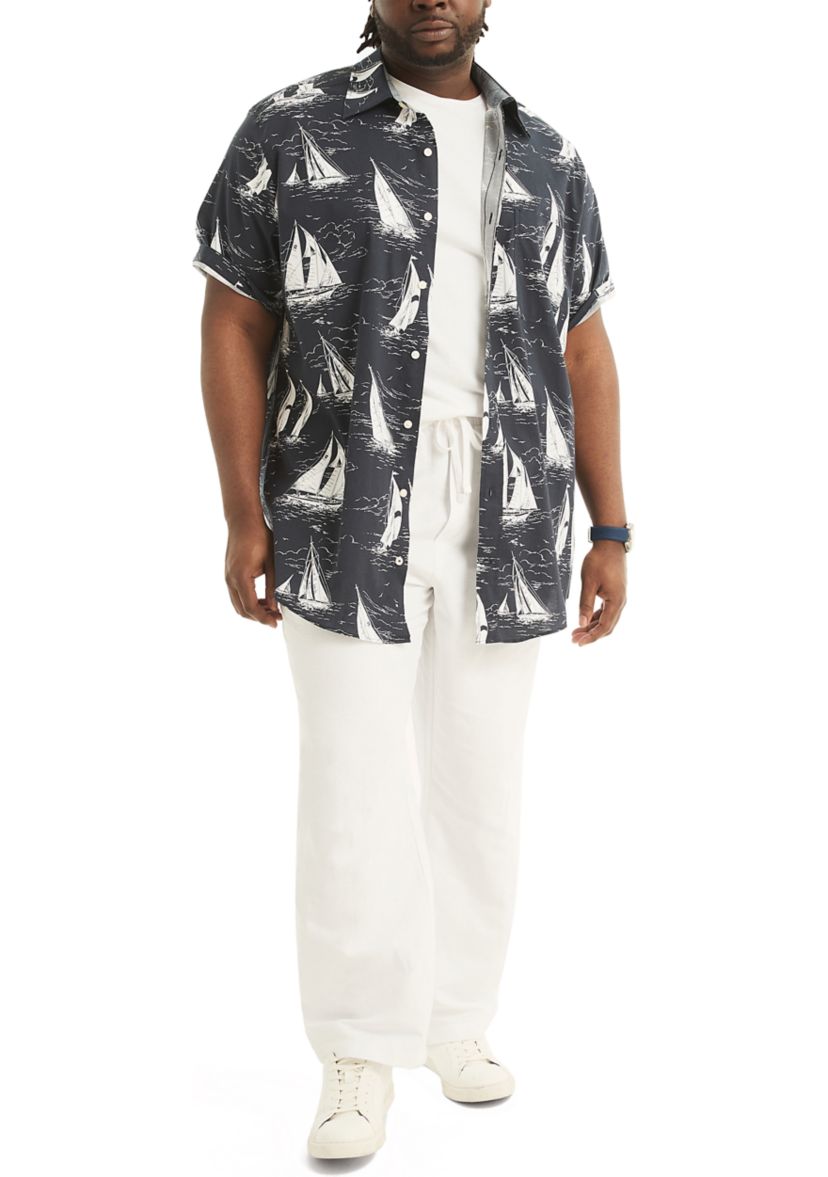 Big & Tall Sustainably Crafted Printed Short Sleeve Shirt