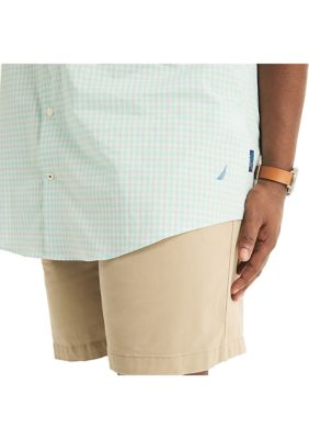 Big & Tall Navtech Trim Fit Plaid Short Sleeve Shirt