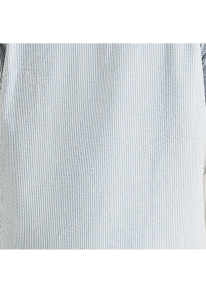 Big & Tall Seersucker Printed Short Sleeve Shirt
