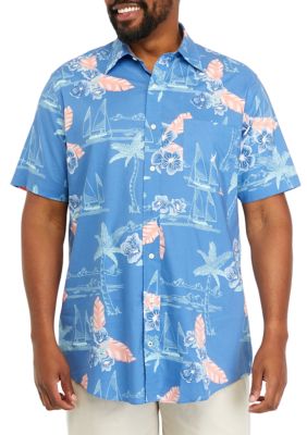 Big & Tall Sustainably Crafted Printed Short Sleeve Shirt