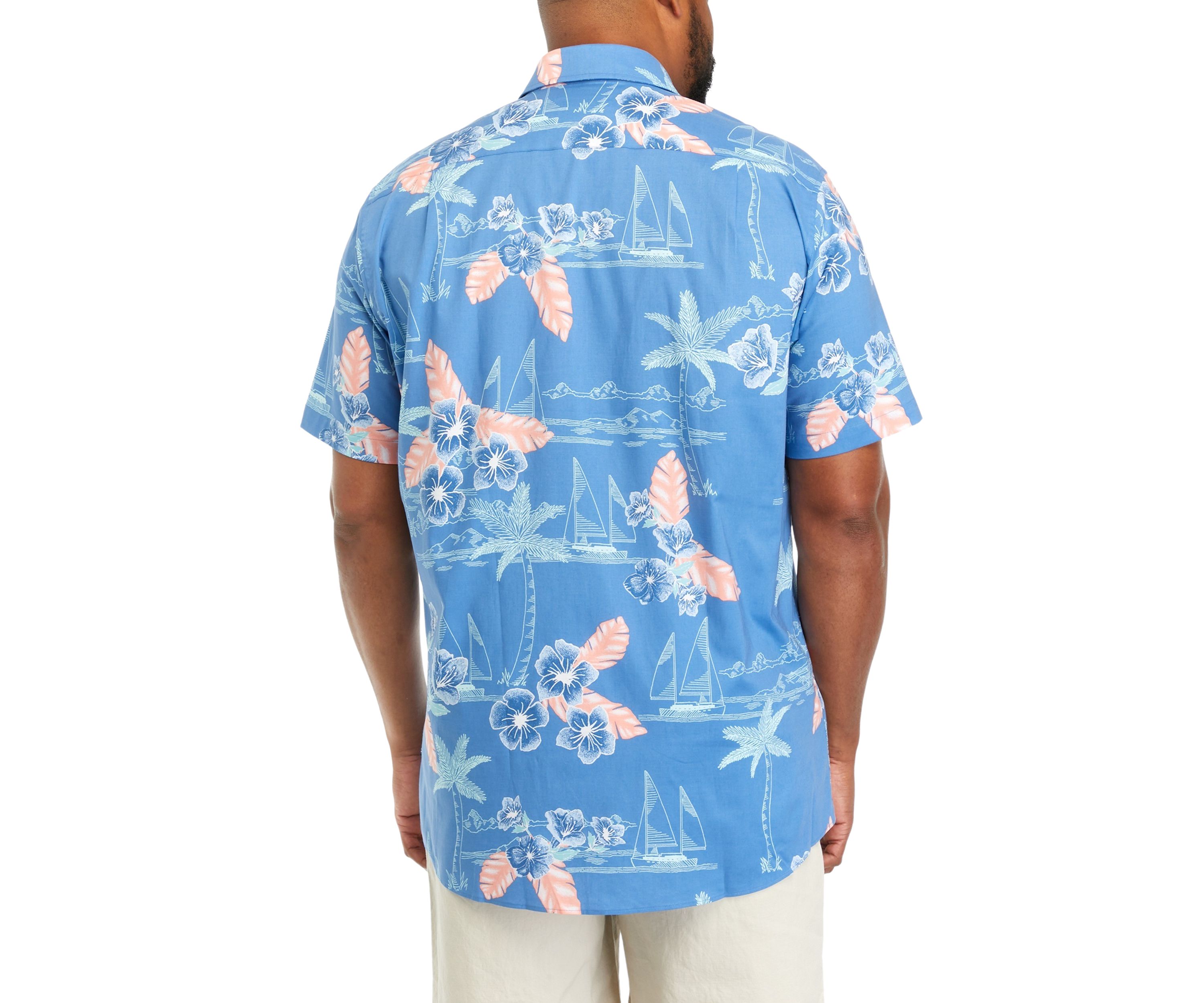 Big & Tall Sustainably Crafted Printed Short Sleeve Shirt