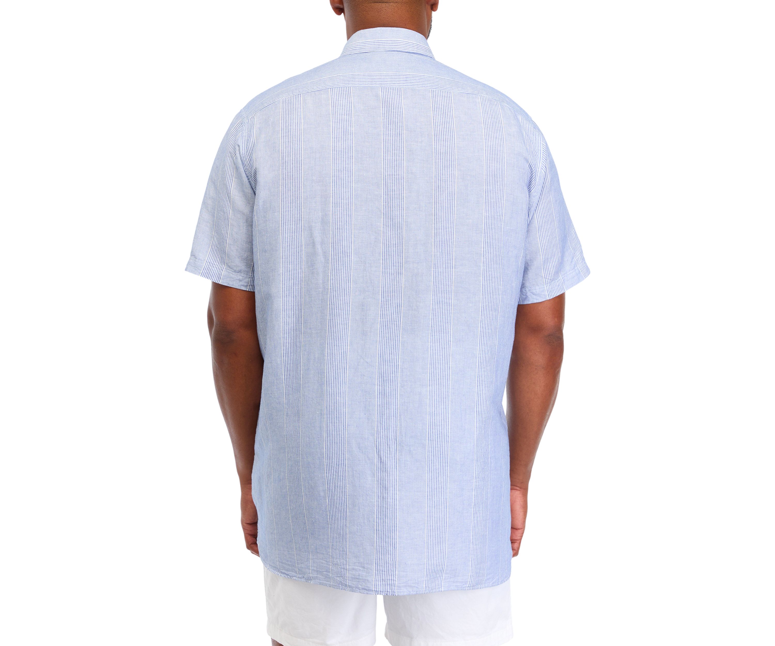 Big & Tall Short Sleeve Madras Plaid Shirt
