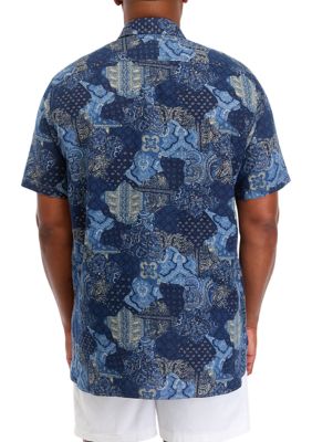 Big & Tall Short Sleeve Madras Shirt