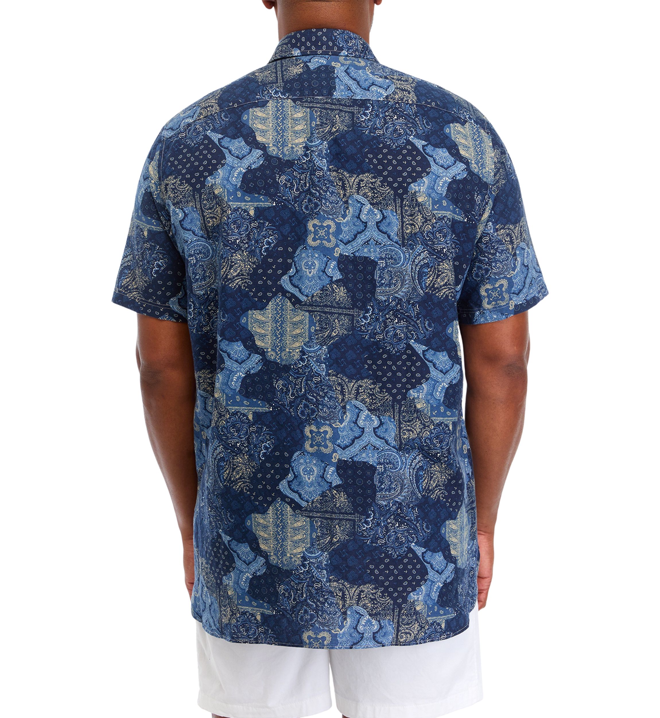 Big & Tall Short Sleeve Madras Shirt