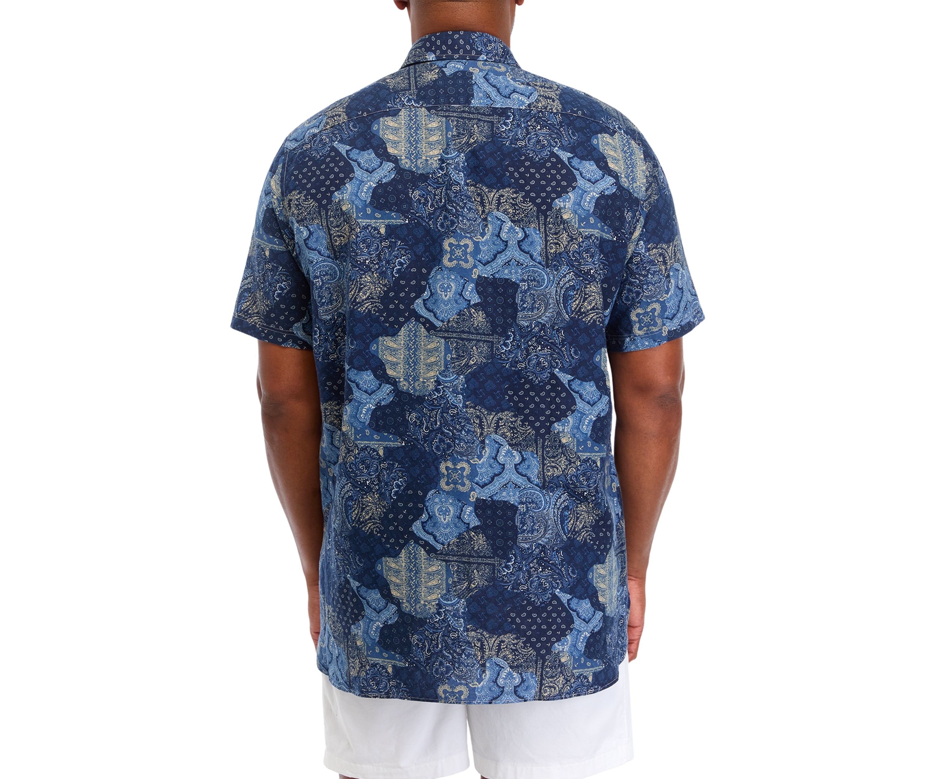 Big & Tall Short Sleeve Madras Shirt