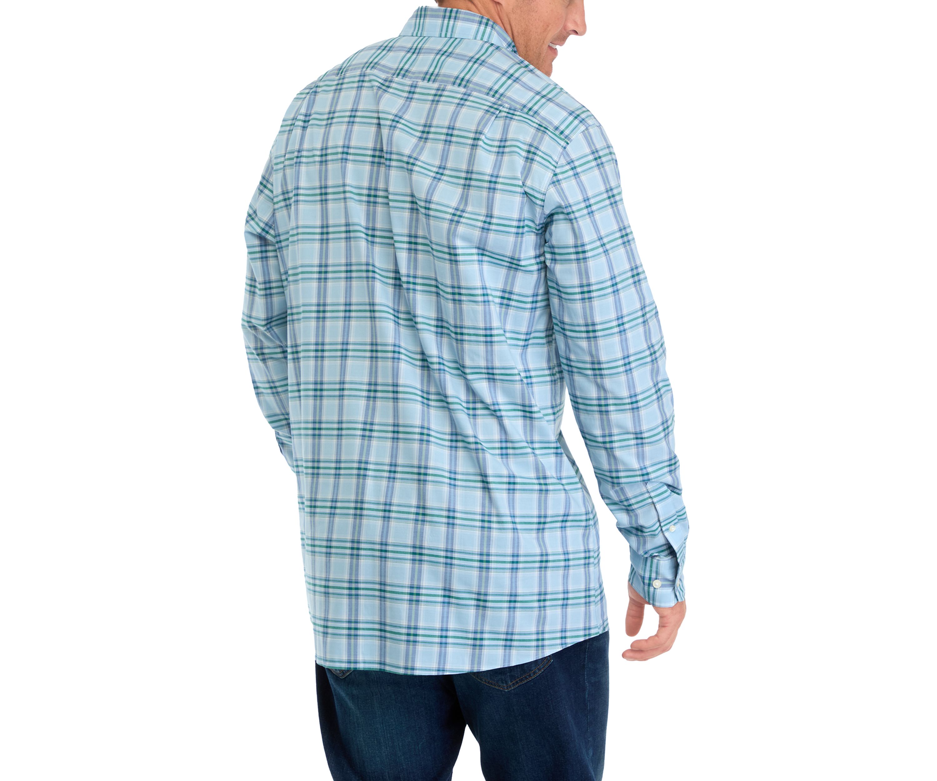 Big & Tall Long Sleeve Plaid Shirt