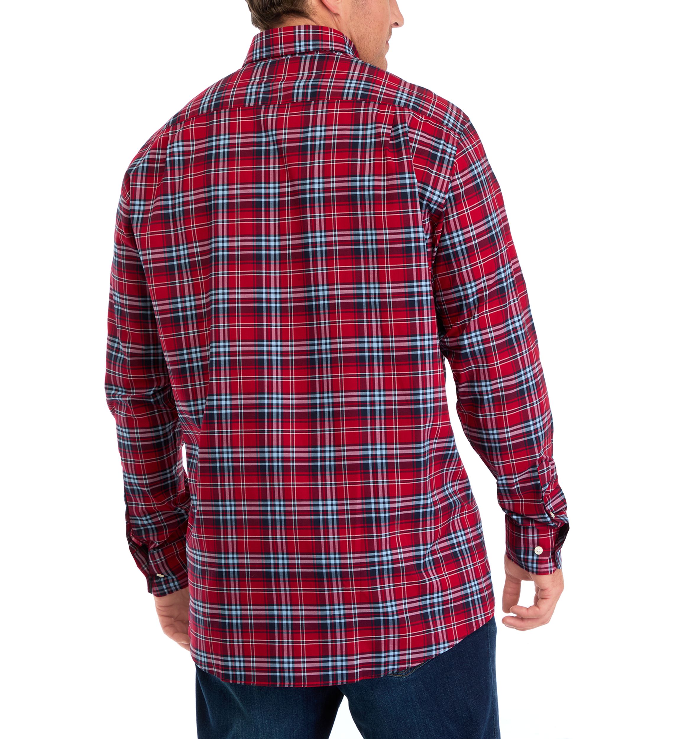 Big & Tall Long Sleeve Plaid Shirt
