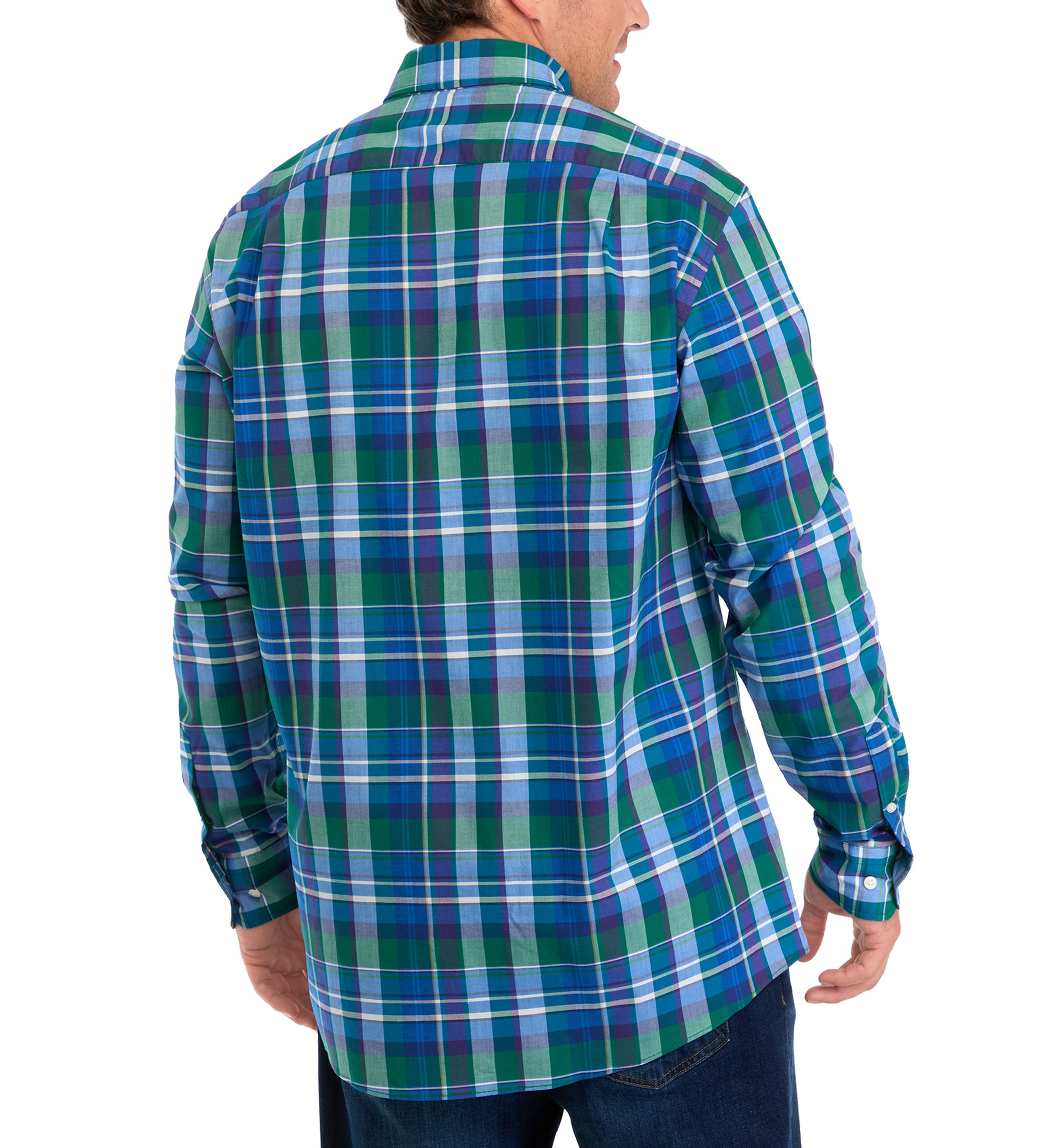 Big & Tall Long Sleeve Plaid Shirt