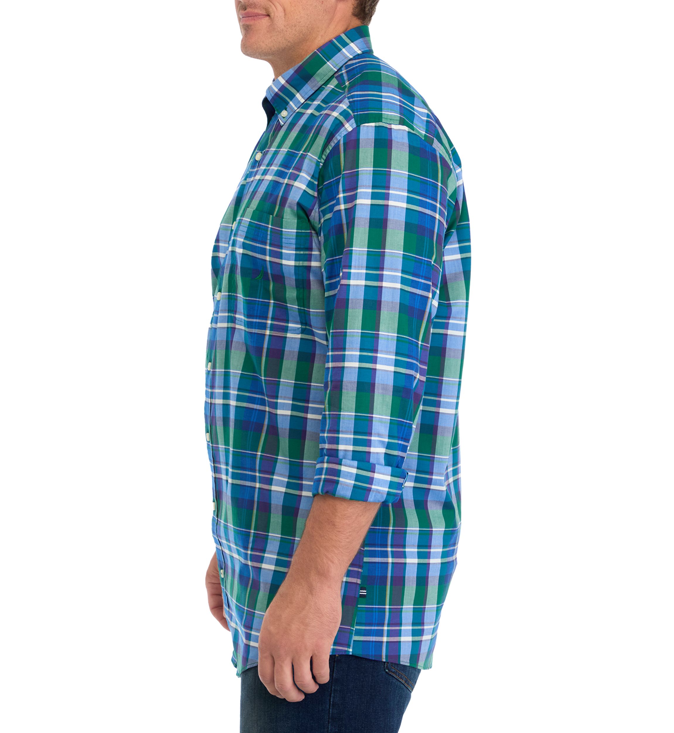 Big & Tall Long Sleeve Plaid Shirt