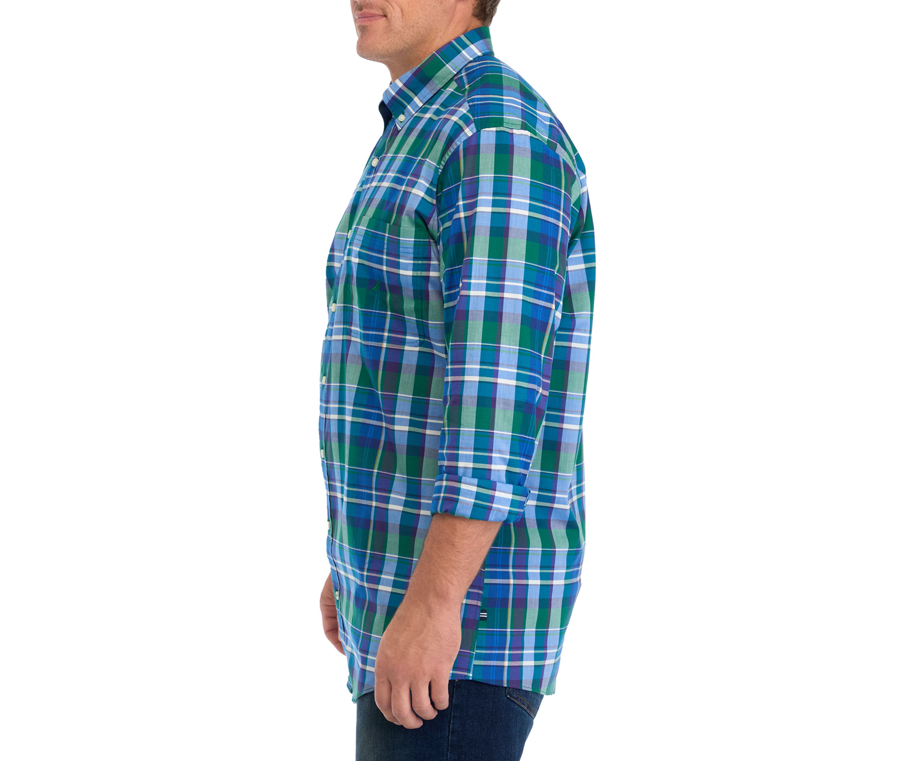 Big & Tall Long Sleeve Plaid Shirt
