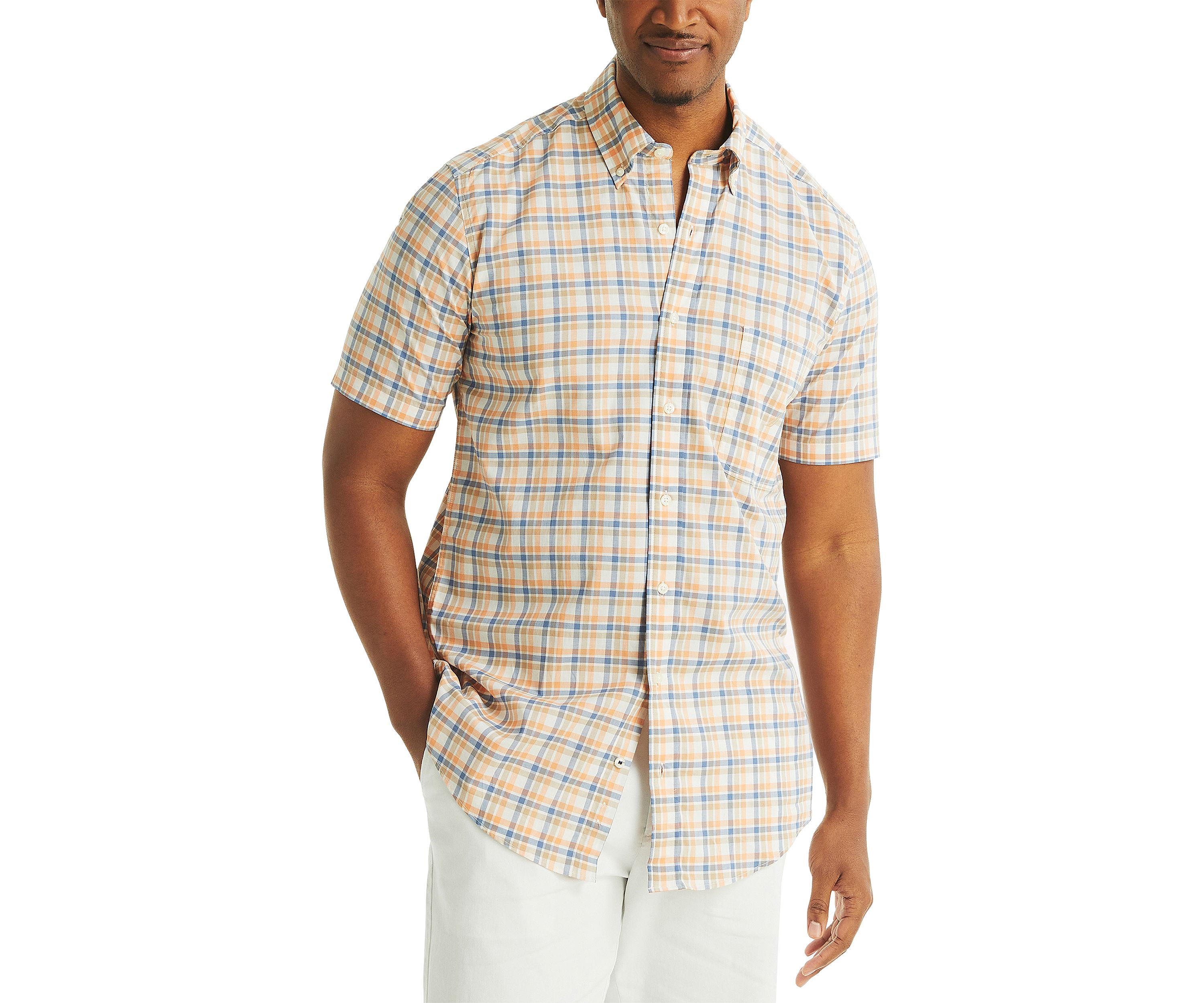 Big & Tall Plaid Short-Sleeve Shirt
