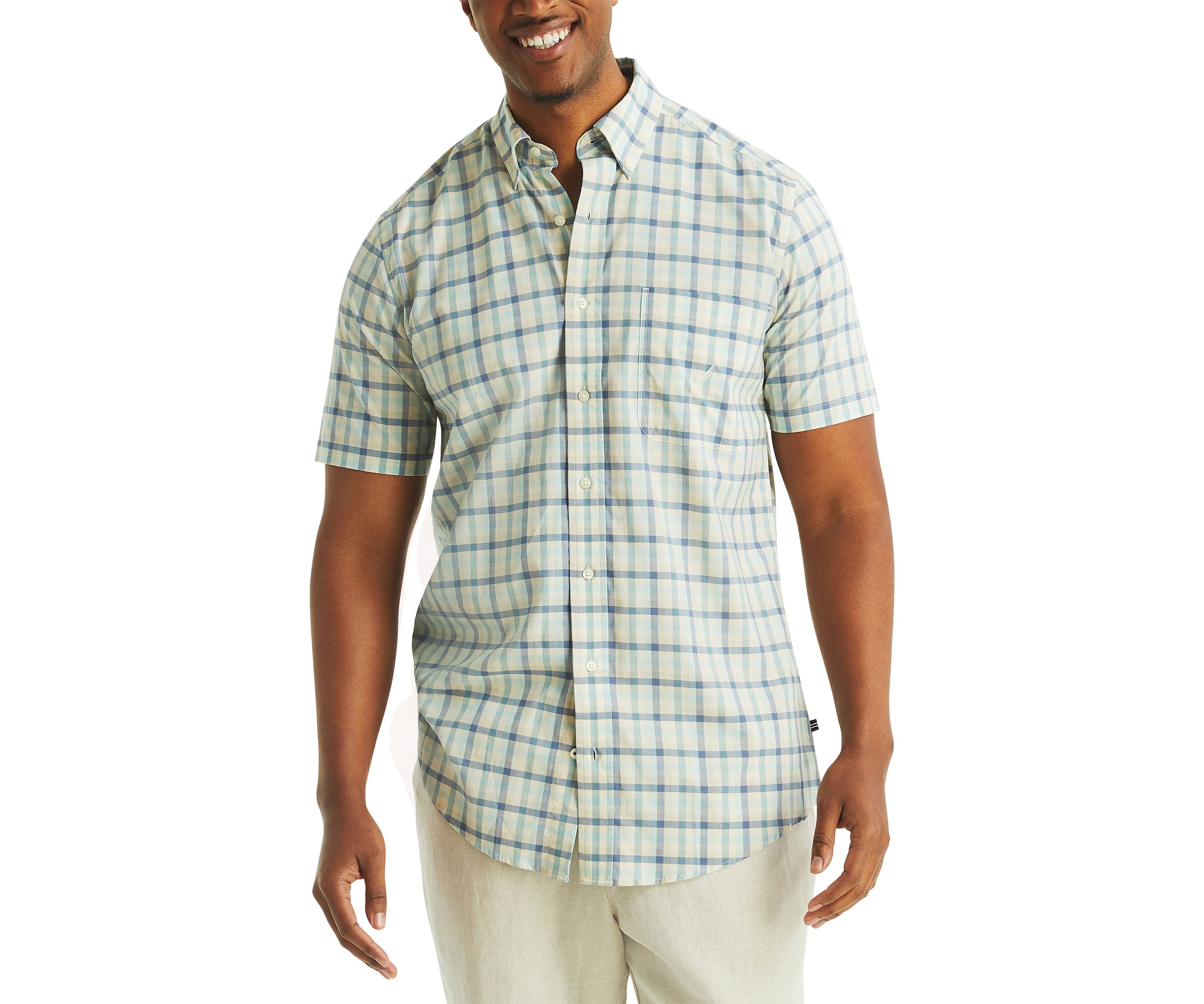 Big & Tall Plaid Short-Sleeve Shirt