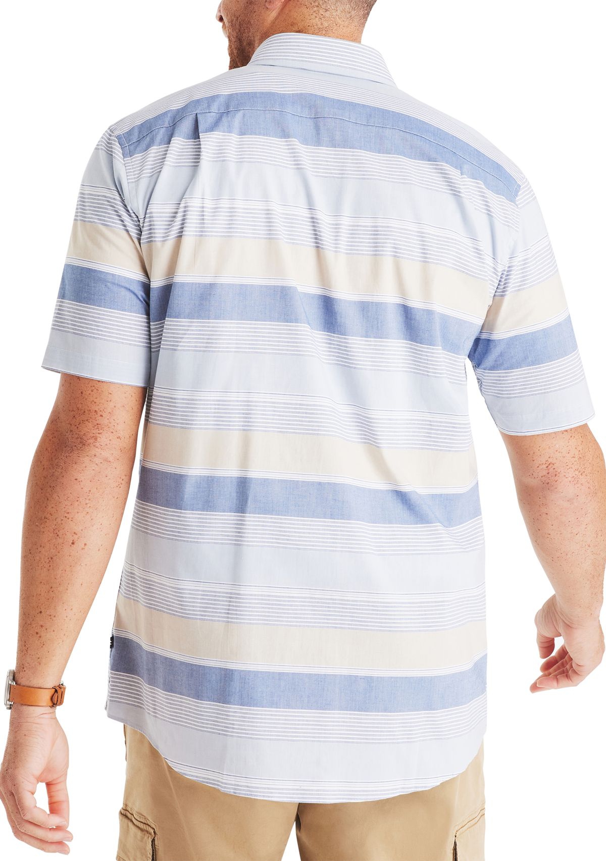 Big & Tall Striped Short-Sleeve Shirt
