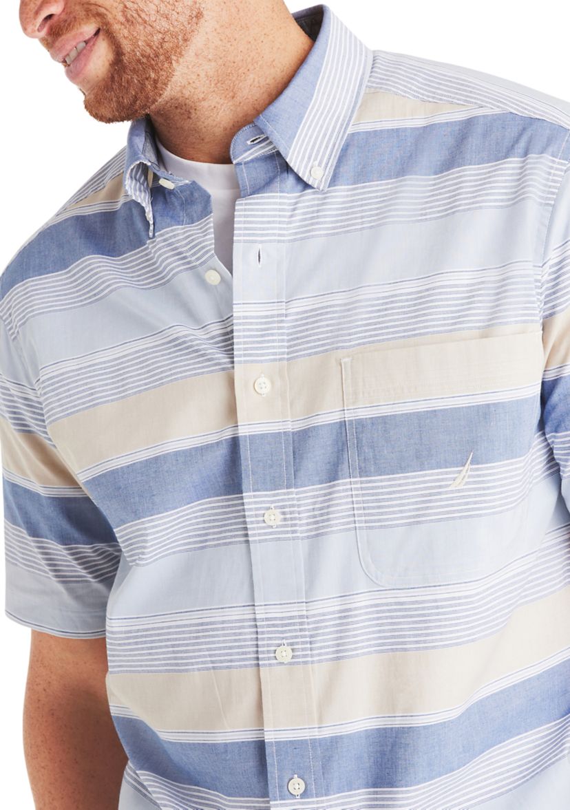 Big & Tall Striped Short-Sleeve Shirt