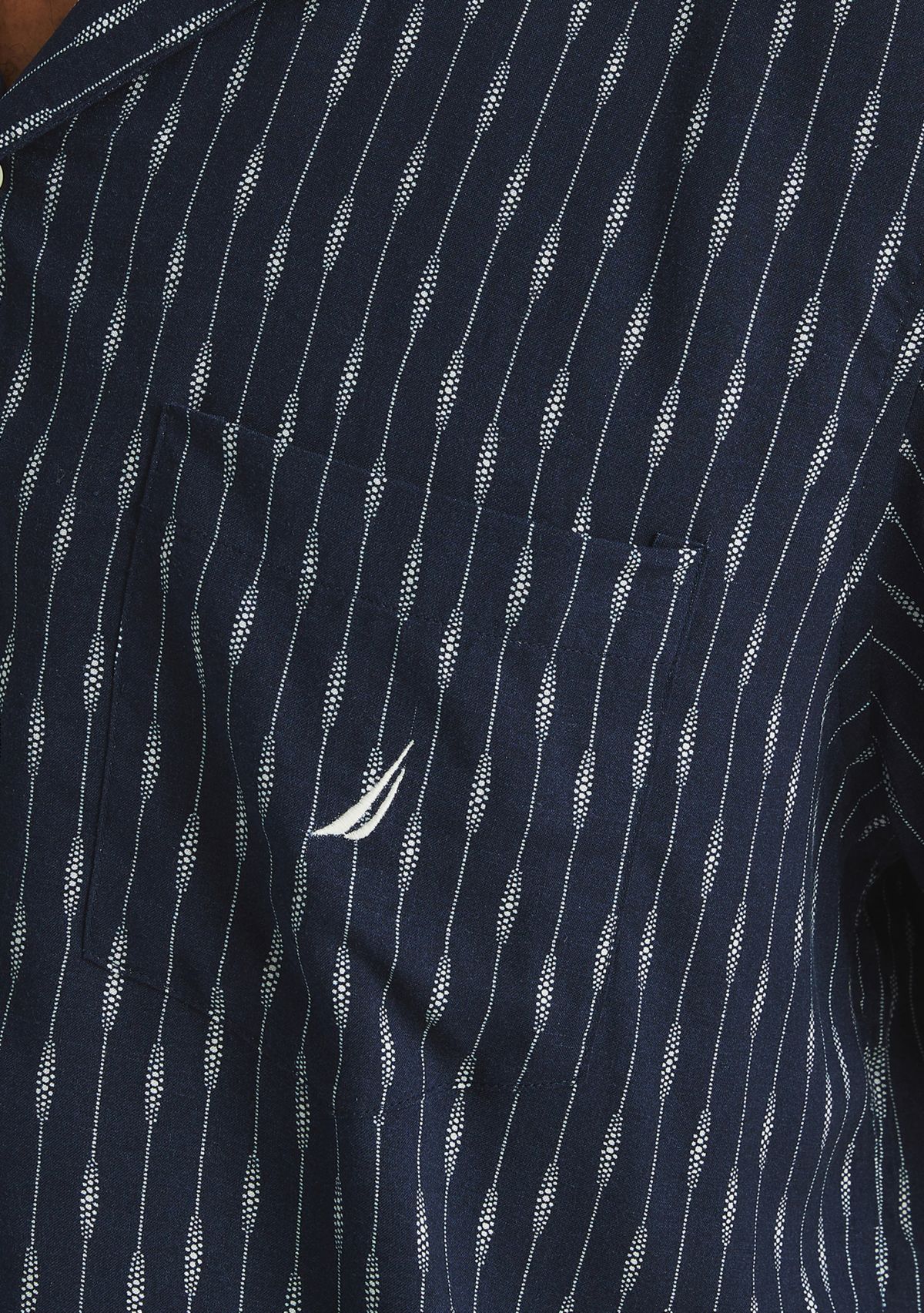Big & Tall Linen Blend Stripe Shirt 