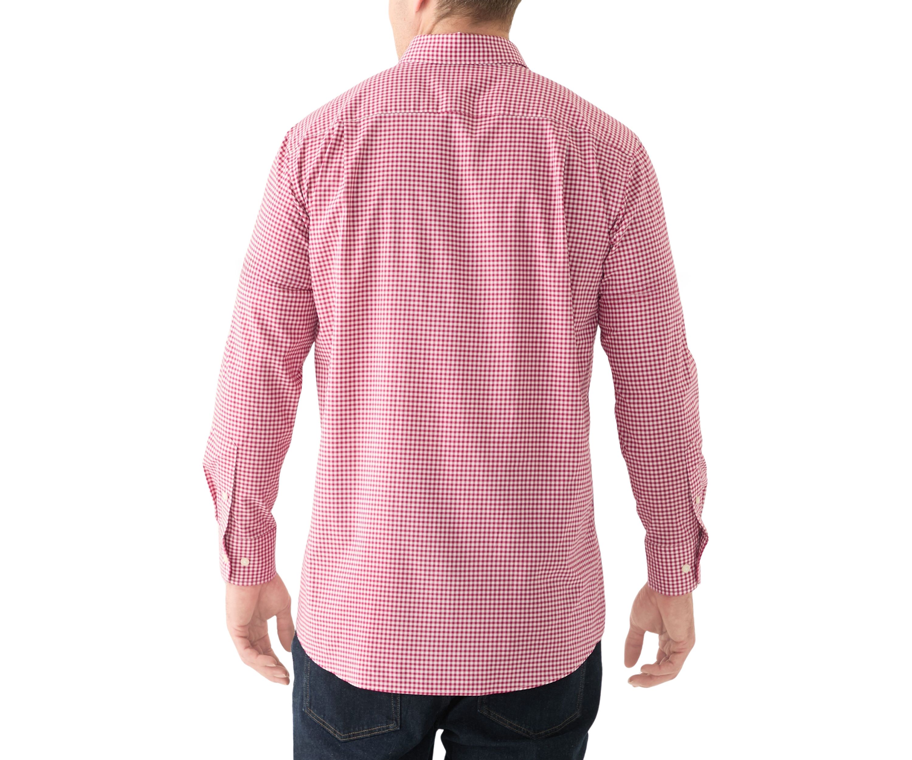 Big & Tall Long Sleeve Gingham Woven Dress Shirt