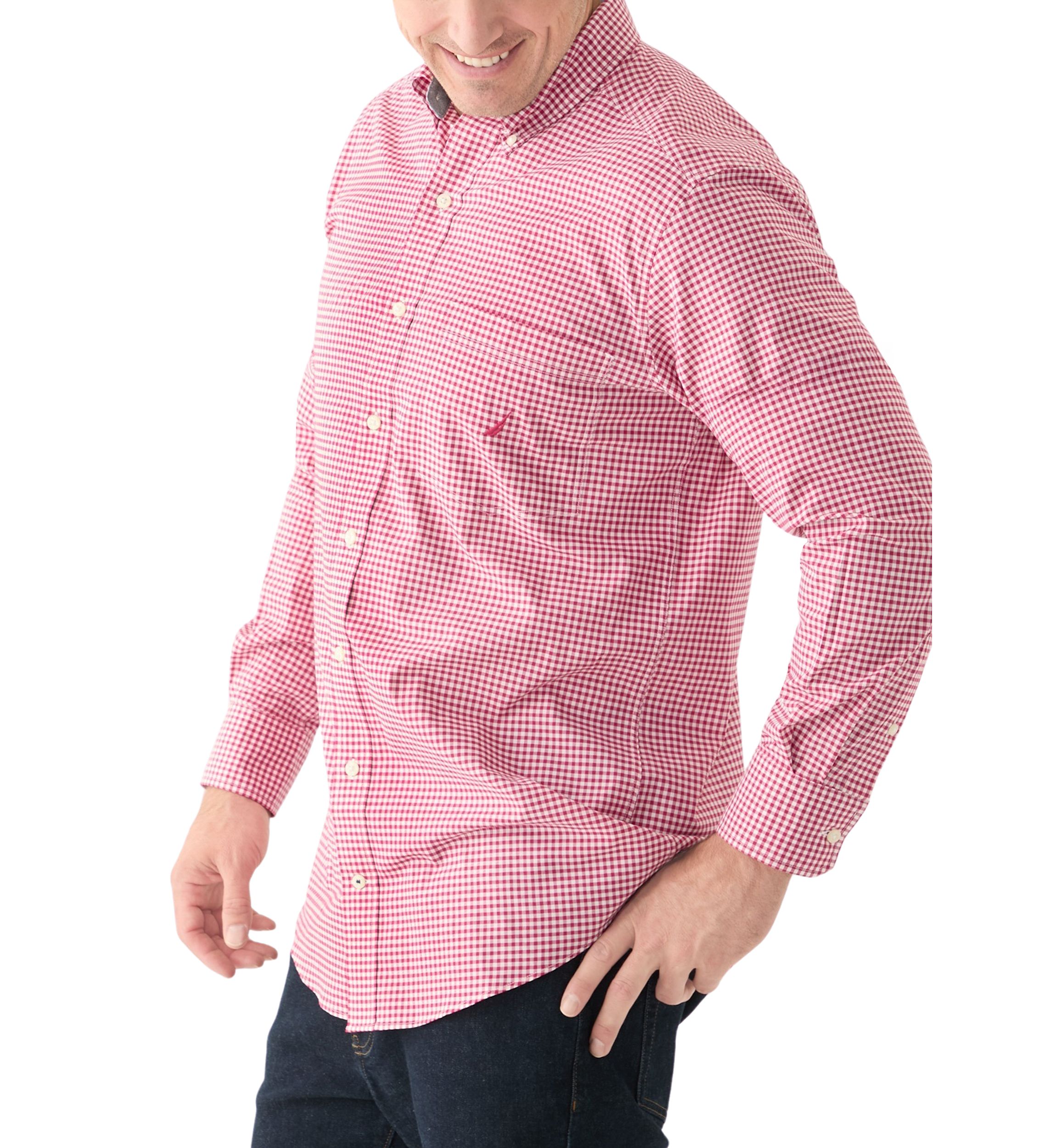 Big & Tall Long Sleeve Gingham Woven Dress Shirt