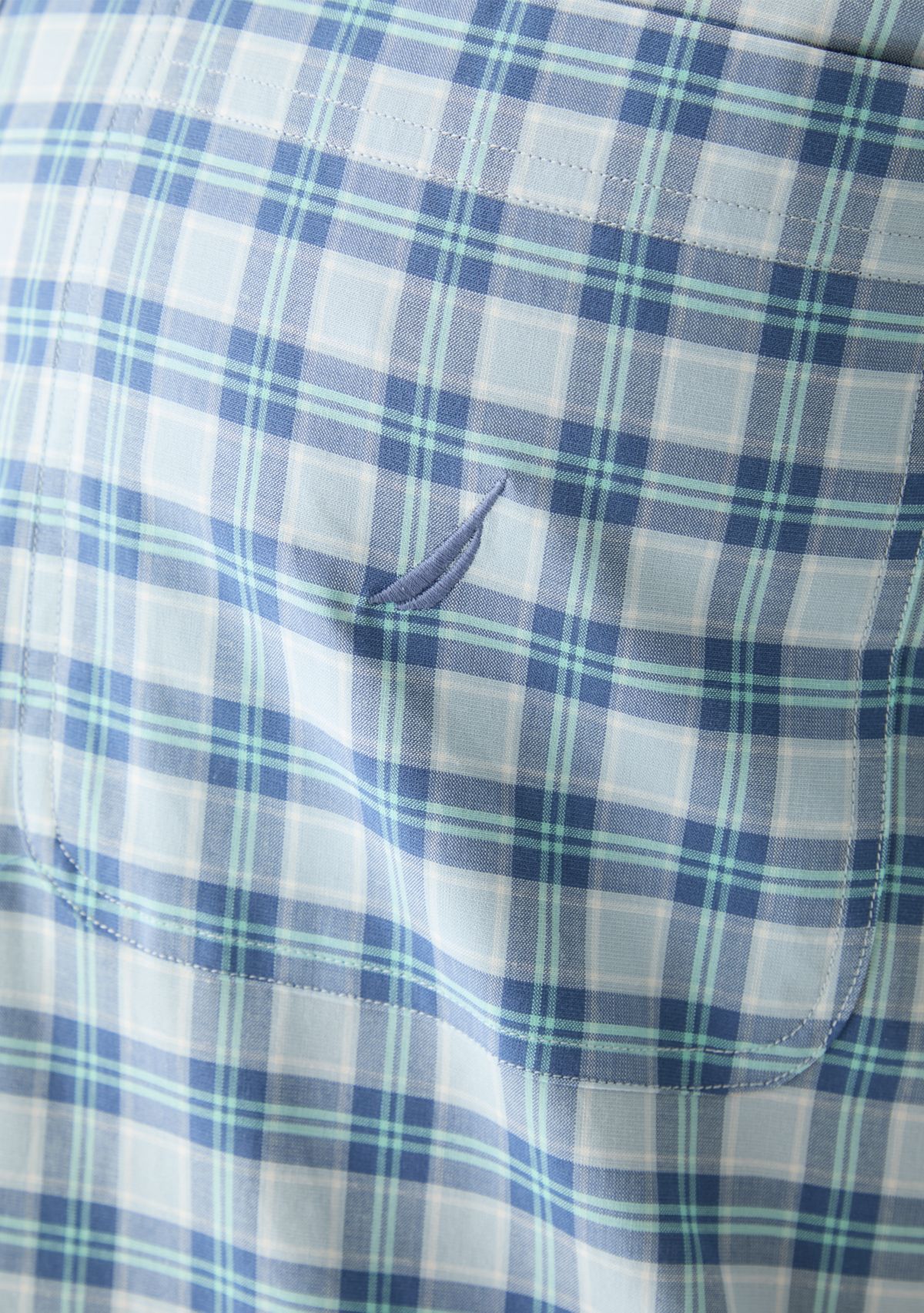 Big & Tall Short Sleeve Plaid Woven Shirt
