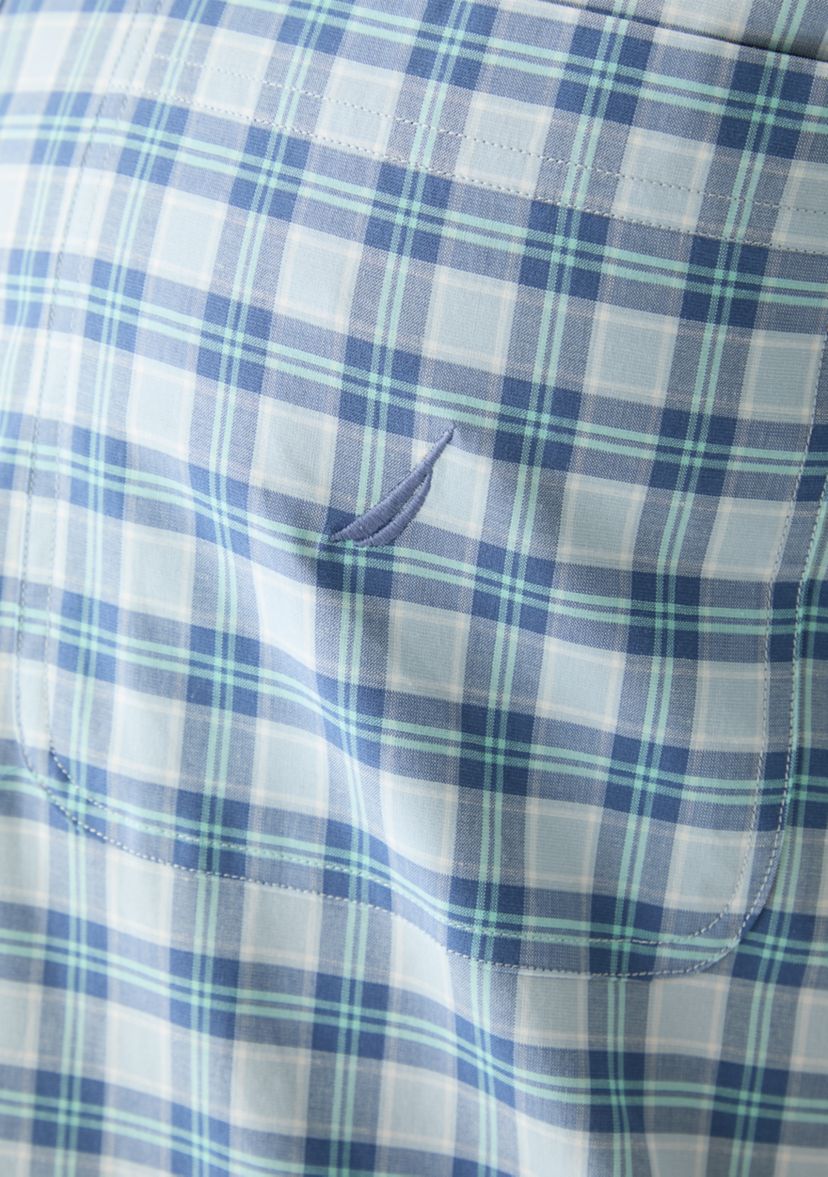 Big & Tall Short Sleeve Plaid Woven Shirt