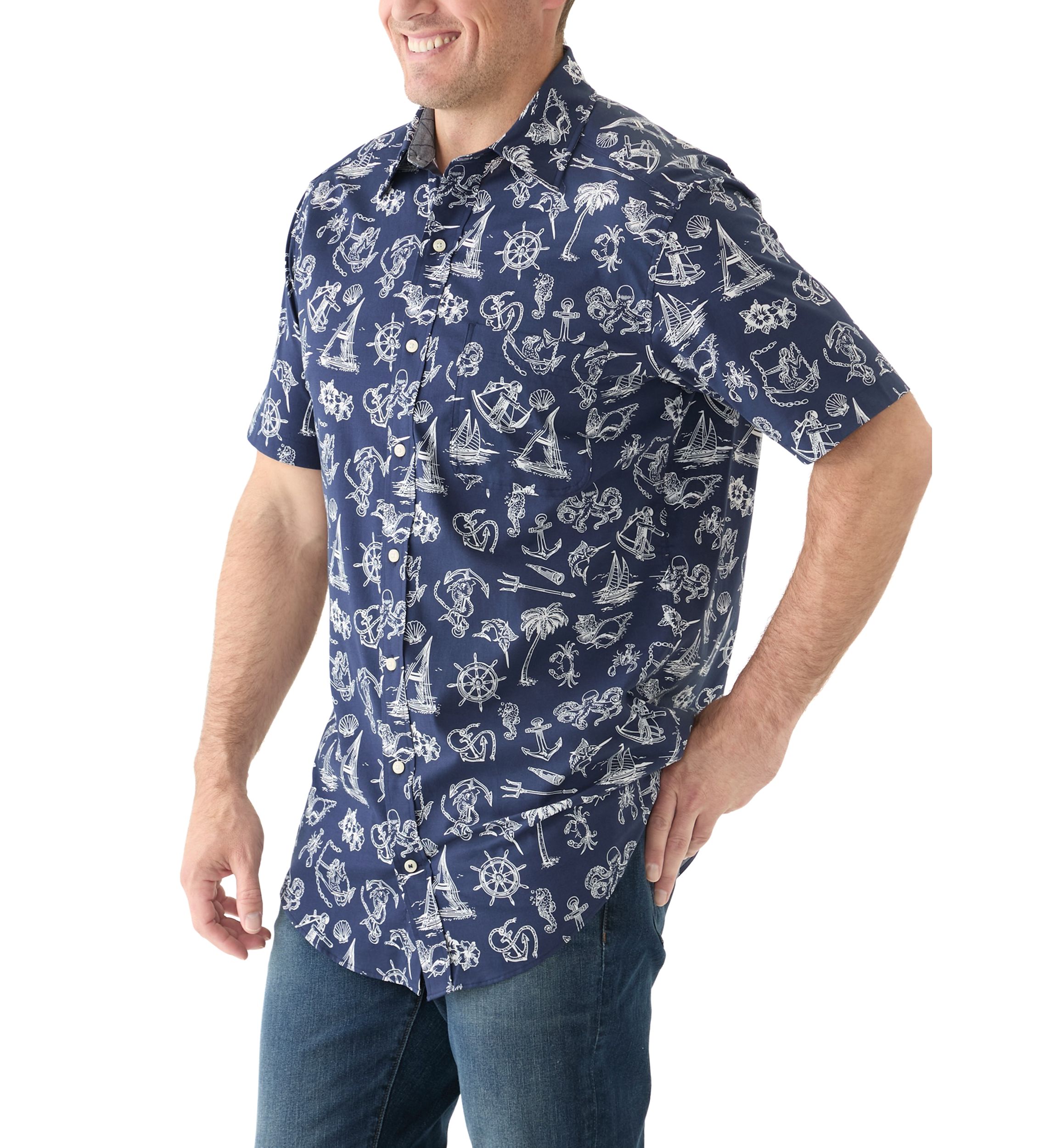 Big & Tall Printed Shirt