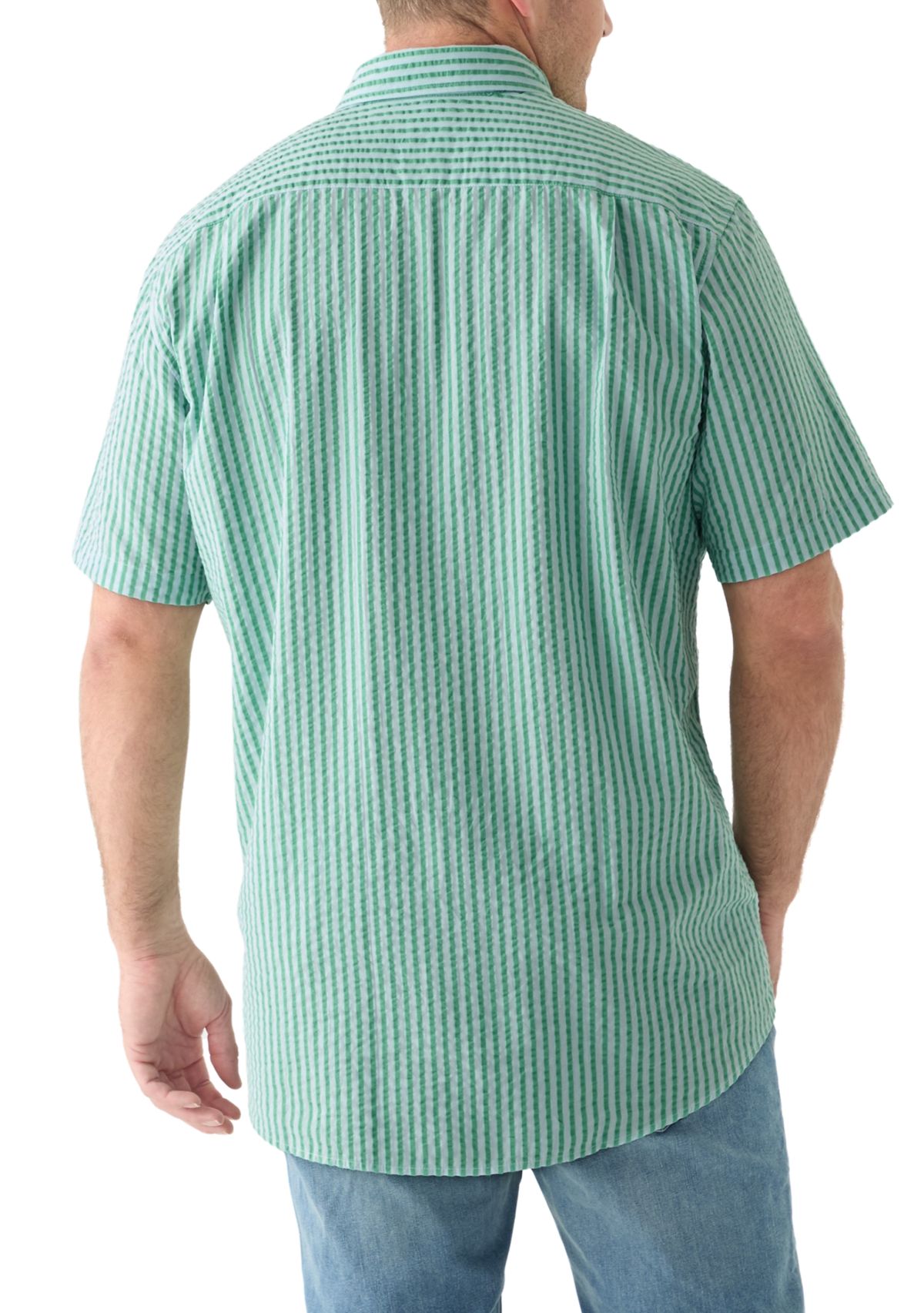 Big & Tall Printed Button Down Shirt