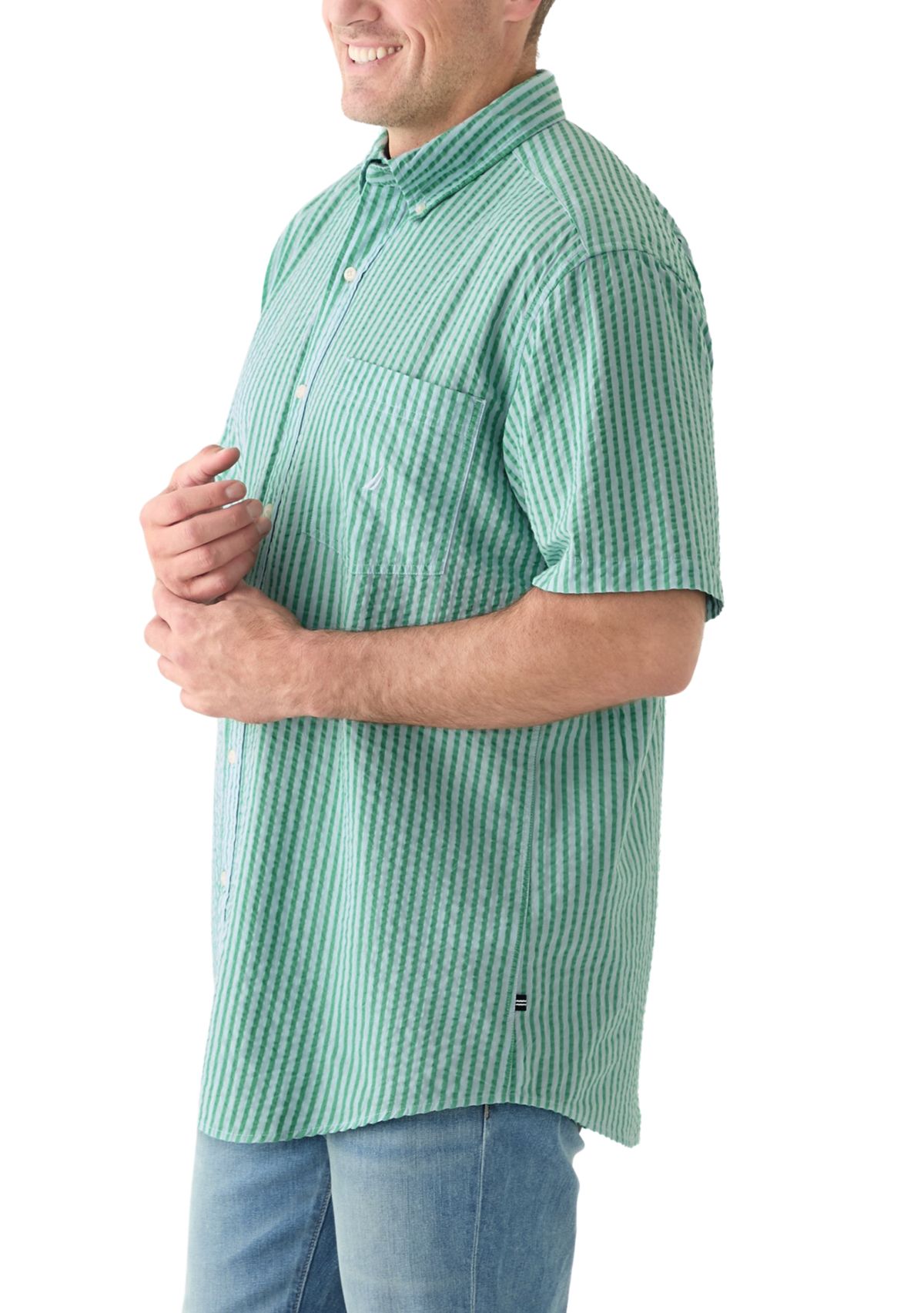 Big & Tall Printed Button Down Shirt