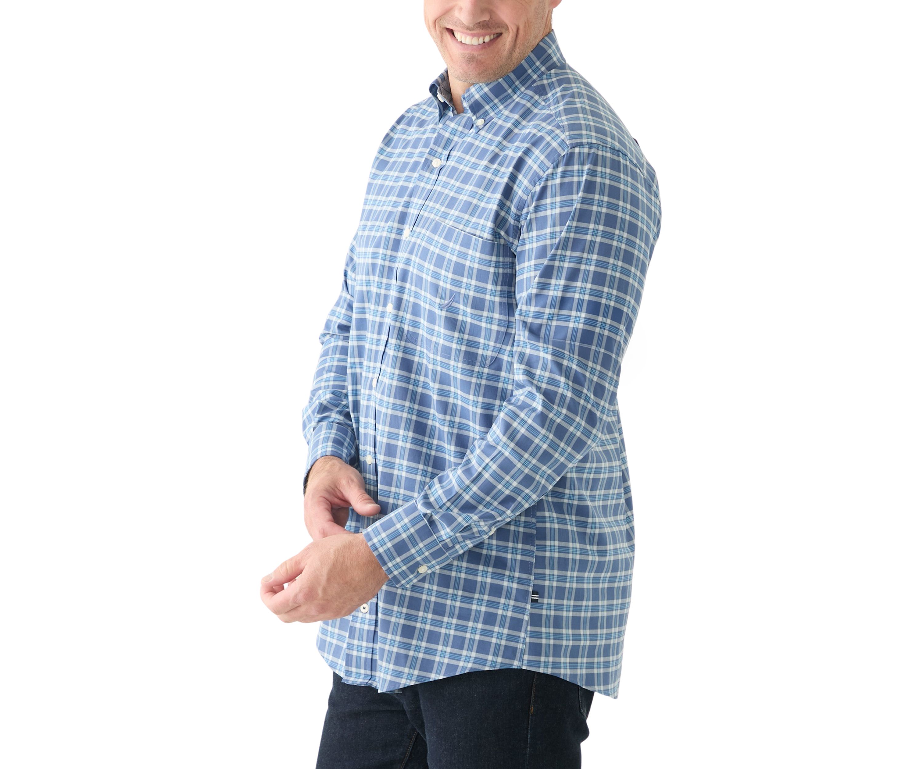 Big & Tall Long Sleeve Plaid Woven Shirt