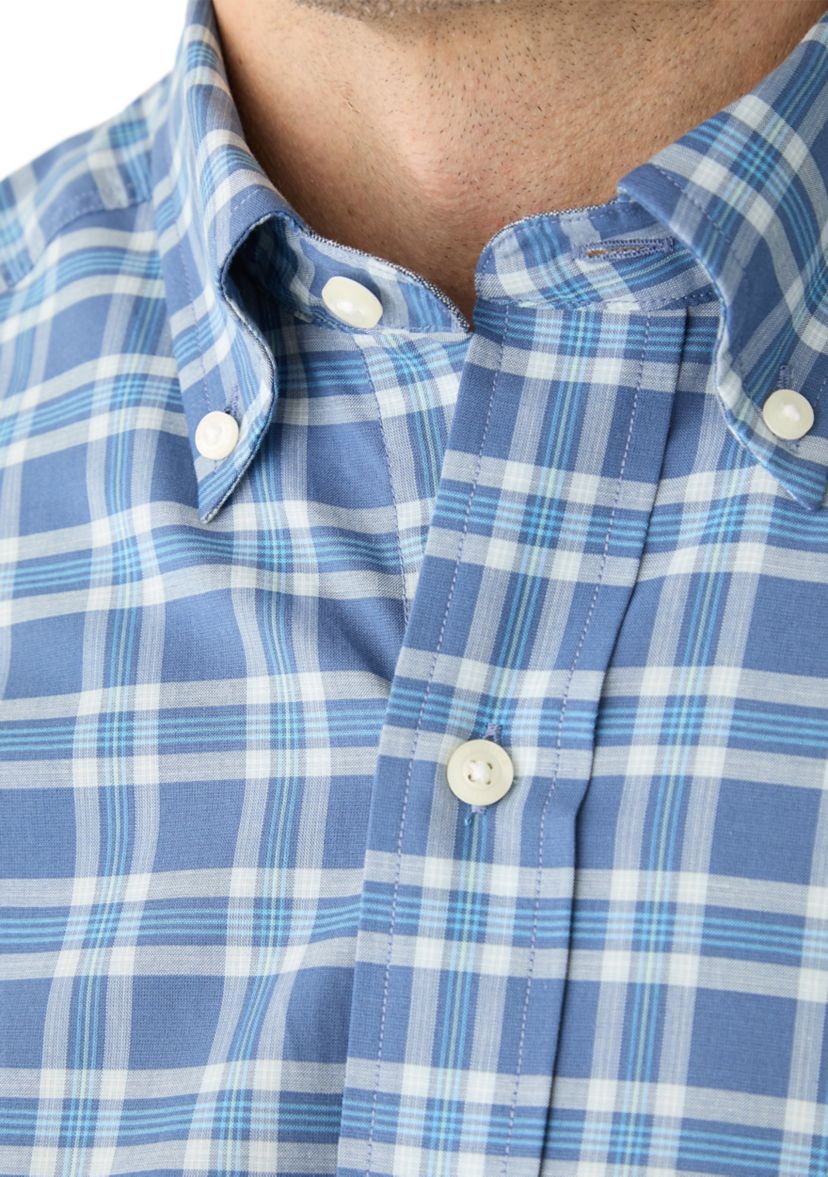 Big & Tall Long Sleeve Plaid Woven Shirt